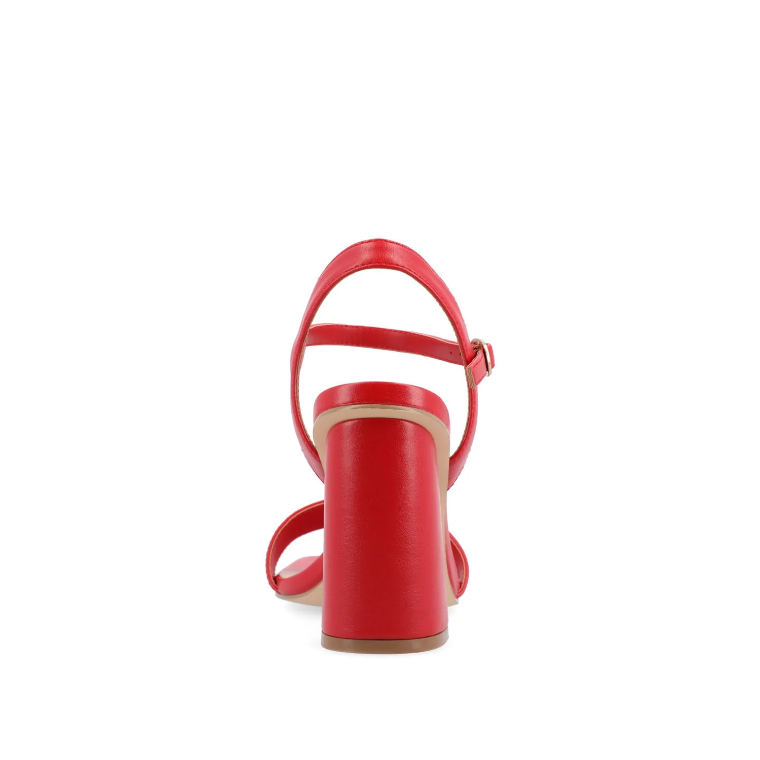 TIVONA STRAPPY BLOCK HEELS IN STATEMENT - Red - Image 7