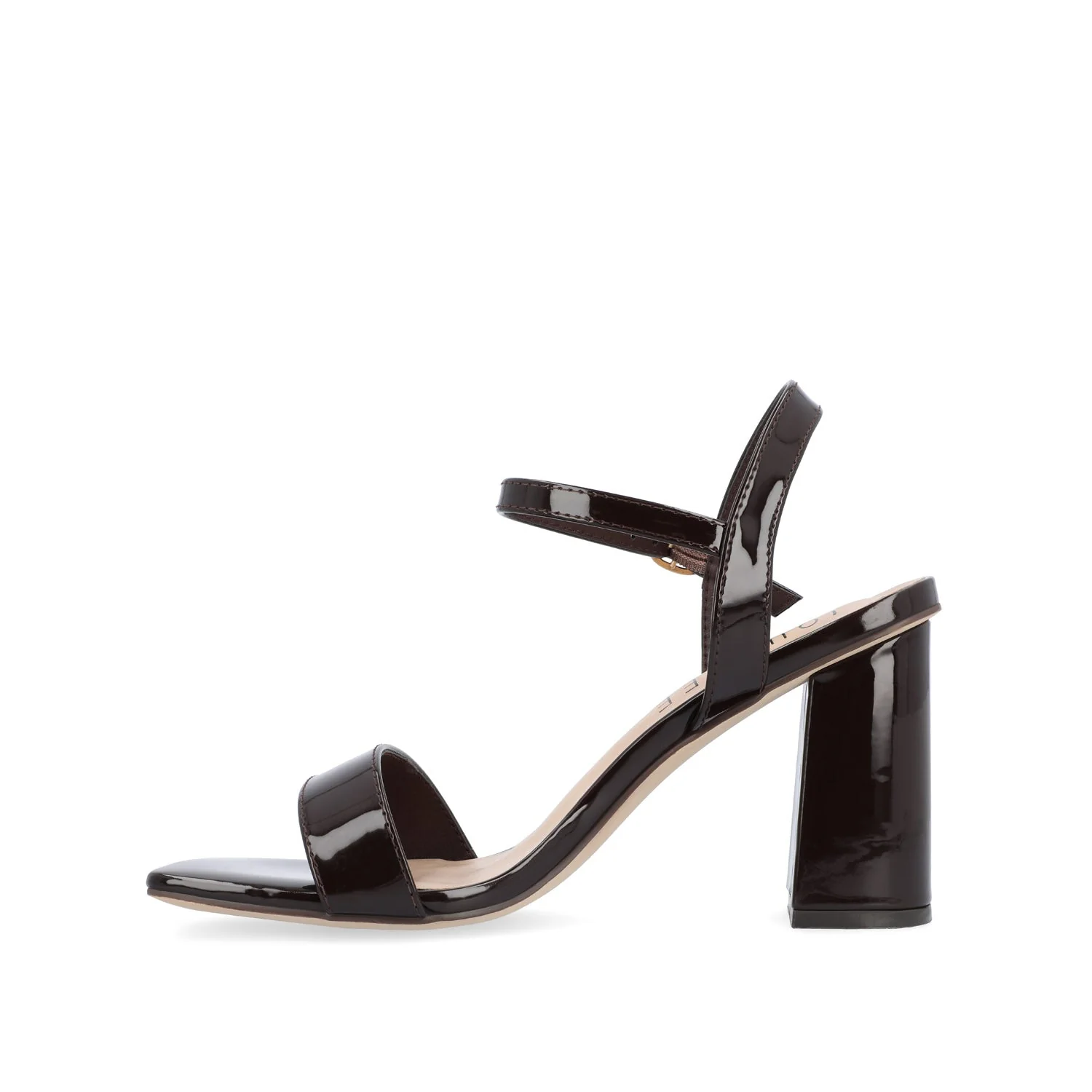 TIVONA STATMENT STRAPPY BLOCK HEELS IN WIDE - Dark Brown - Image 3