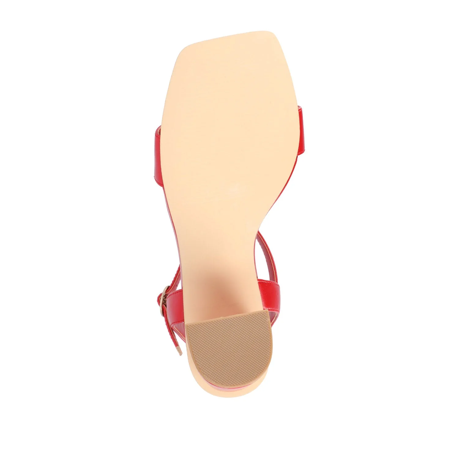 TIVONA STATMENT STRAPPY BLOCK HEELS IN WIDE - Red - Image 8