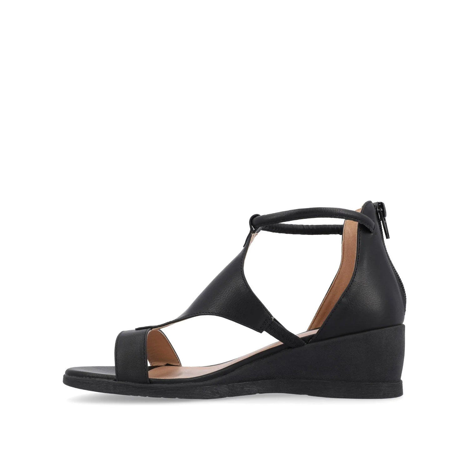 TRAYLE GLADIATOR SANDALS IN VEGAN LEATHER - Black PU - Image 3