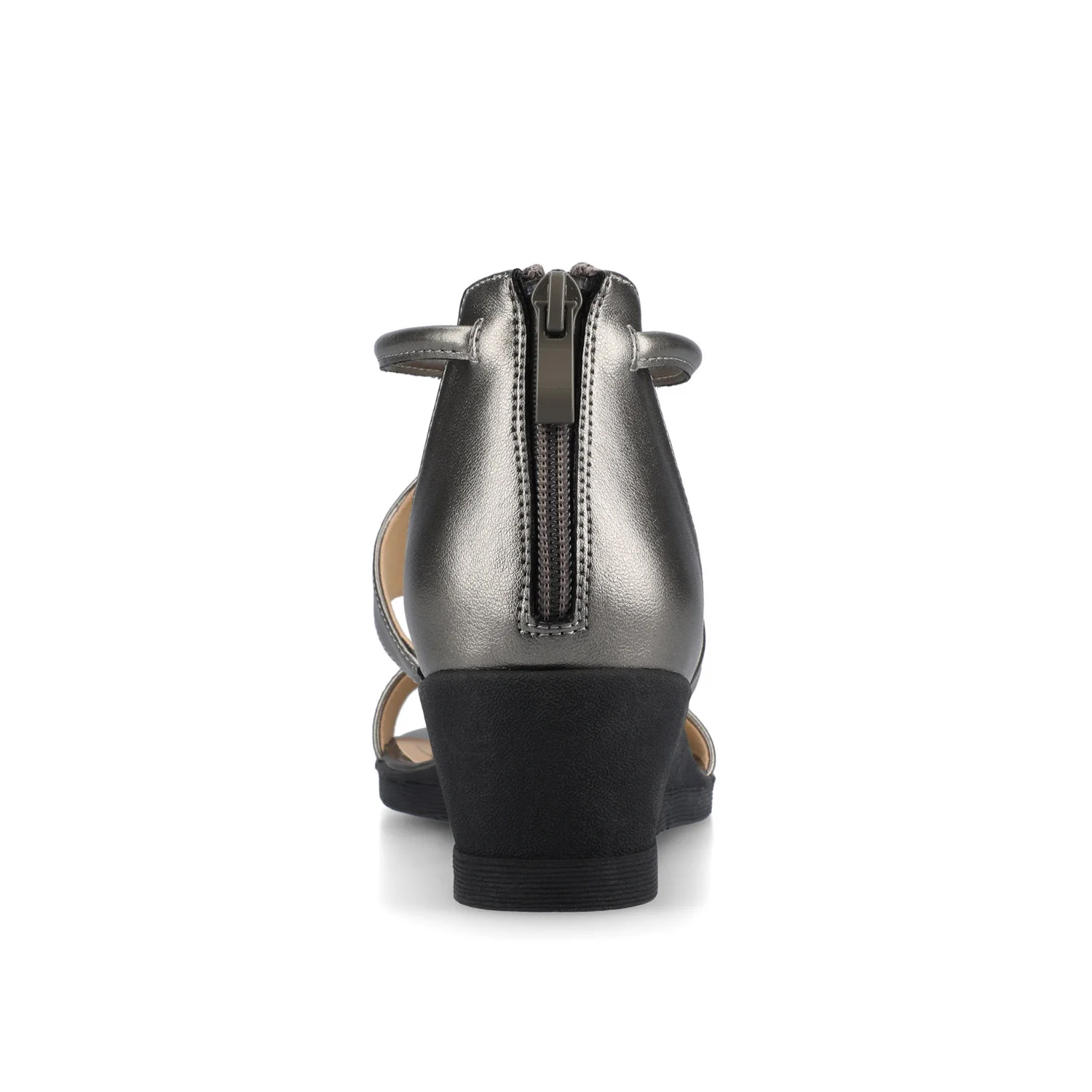 TRAYLE GLADIATOR SANDALS IN VEGAN LEATHER - Pewter - Image 6