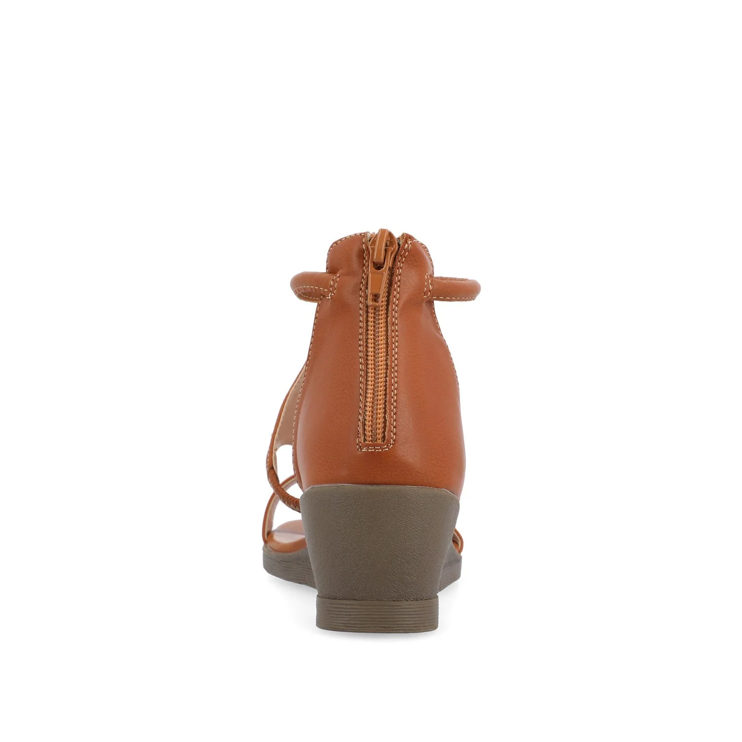 TRAYLE GLADIATOR SANDALS IN VEGAN LEATHER - Tan PU - Image 7
