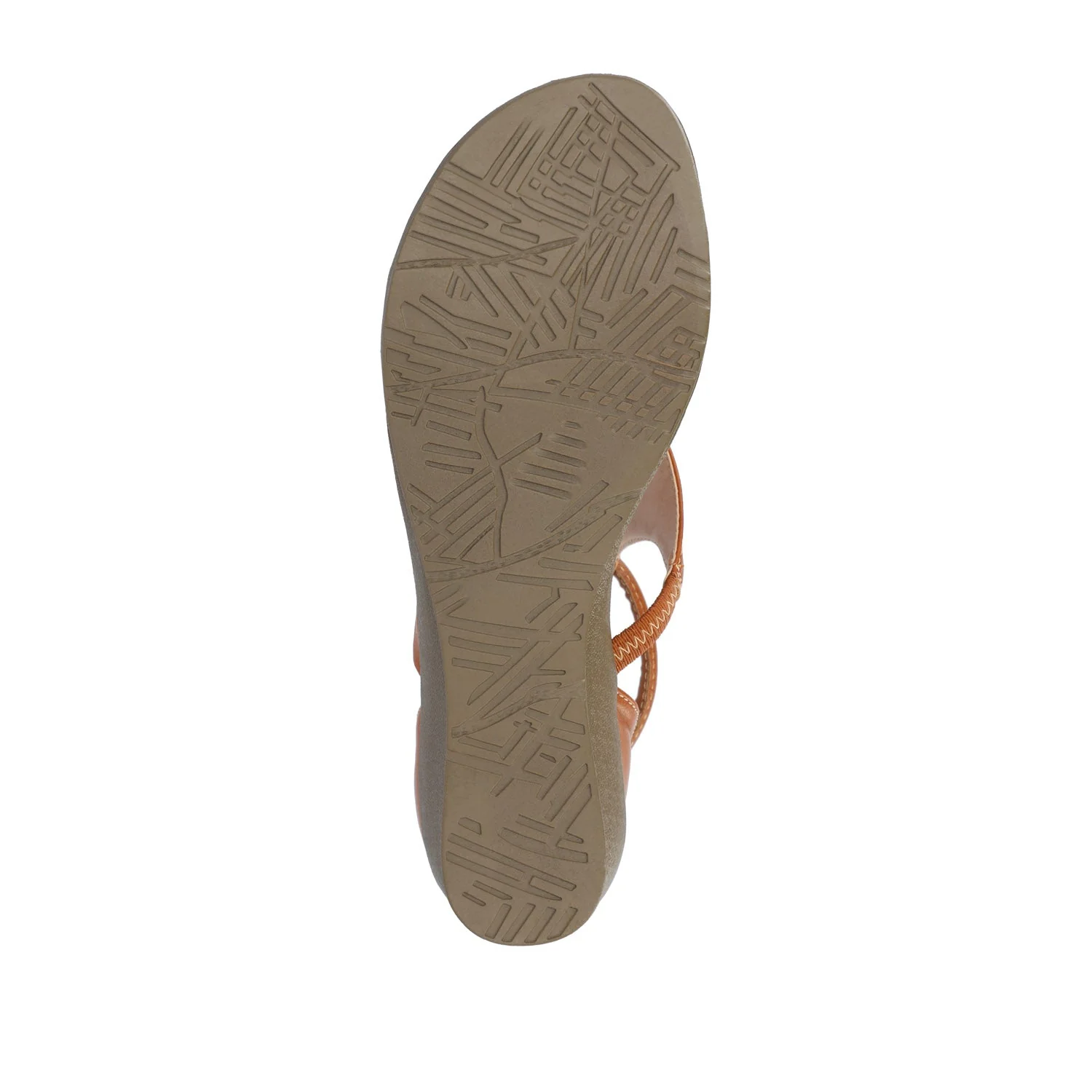 TRAYLE GLADIATOR SANDALS IN VEGAN LEATHER - Tan PU - Image 8