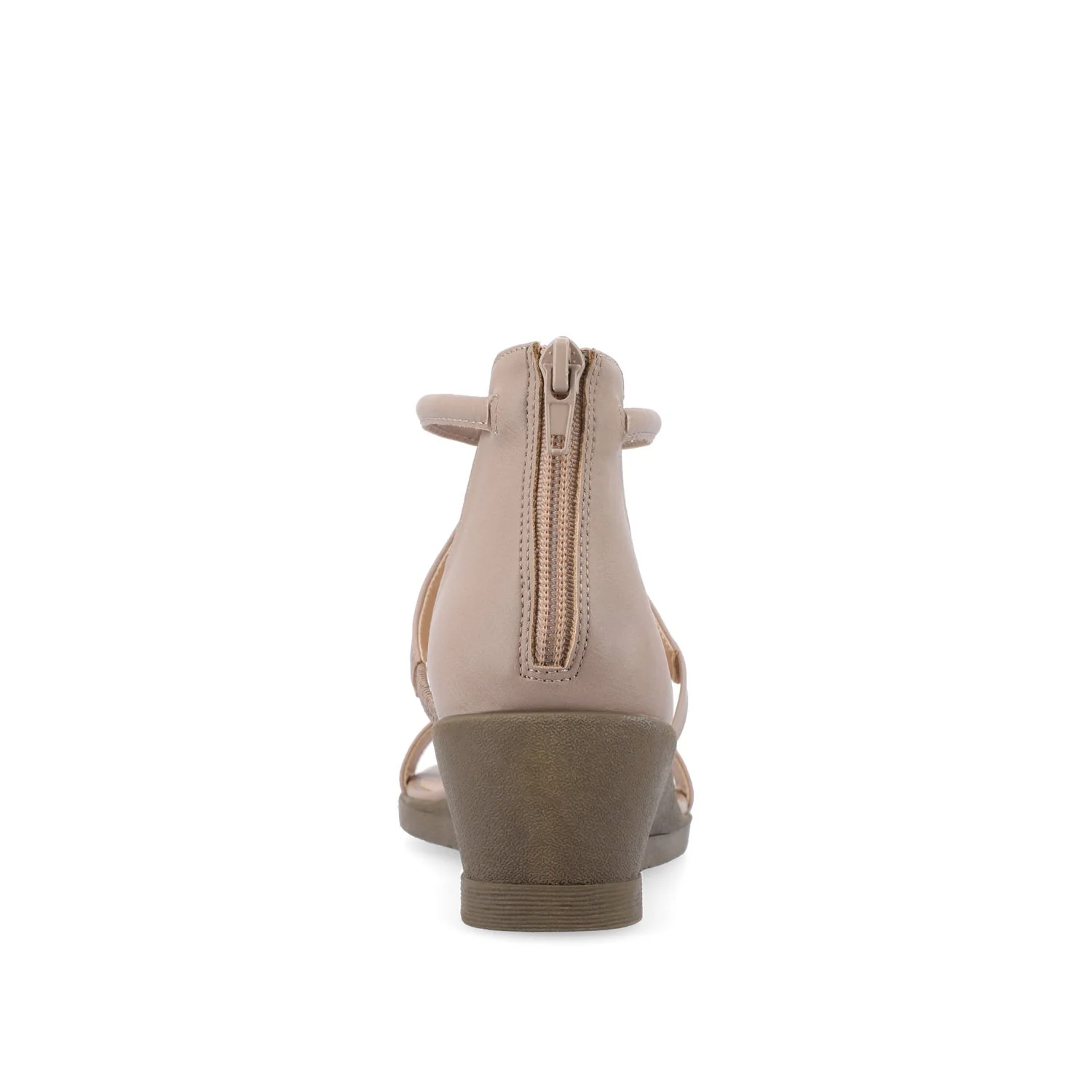 TRAYLE GLADIATOR SANDALS IN VEGAN LEATHER - Taupe PU - Image 7