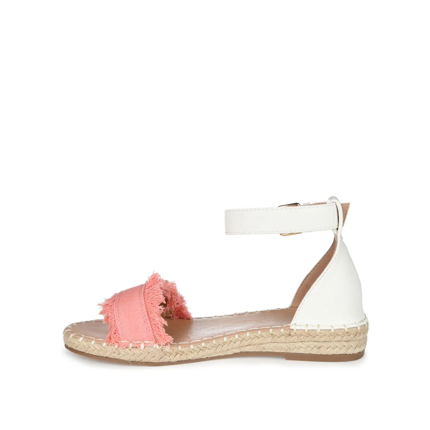 TRISTEEN ESPADRILLE SANDALS IN FABRIC - Coral - Image 3