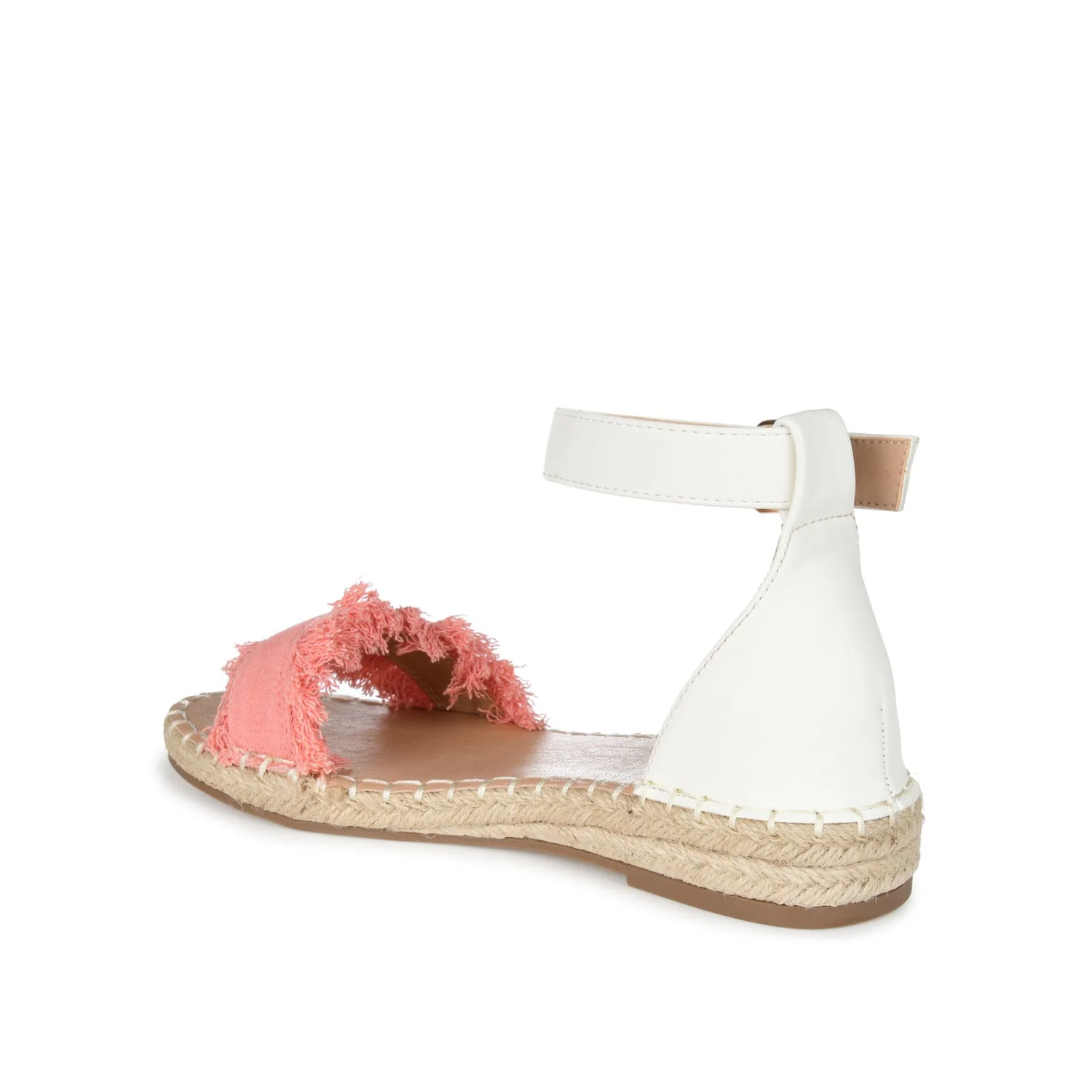 TRISTEEN ESPADRILLE SANDALS IN FABRIC - Coral - Image 4