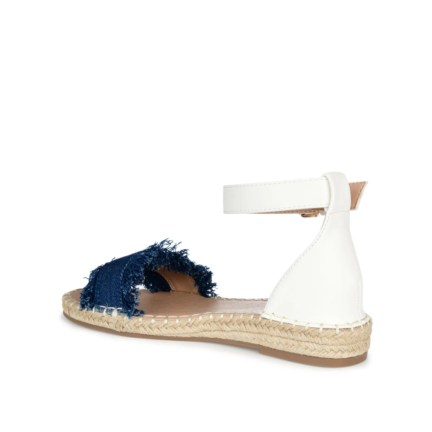 TRISTEEN ESPADRILLE SANDALS IN FABRIC - Dark Denim - Image 4