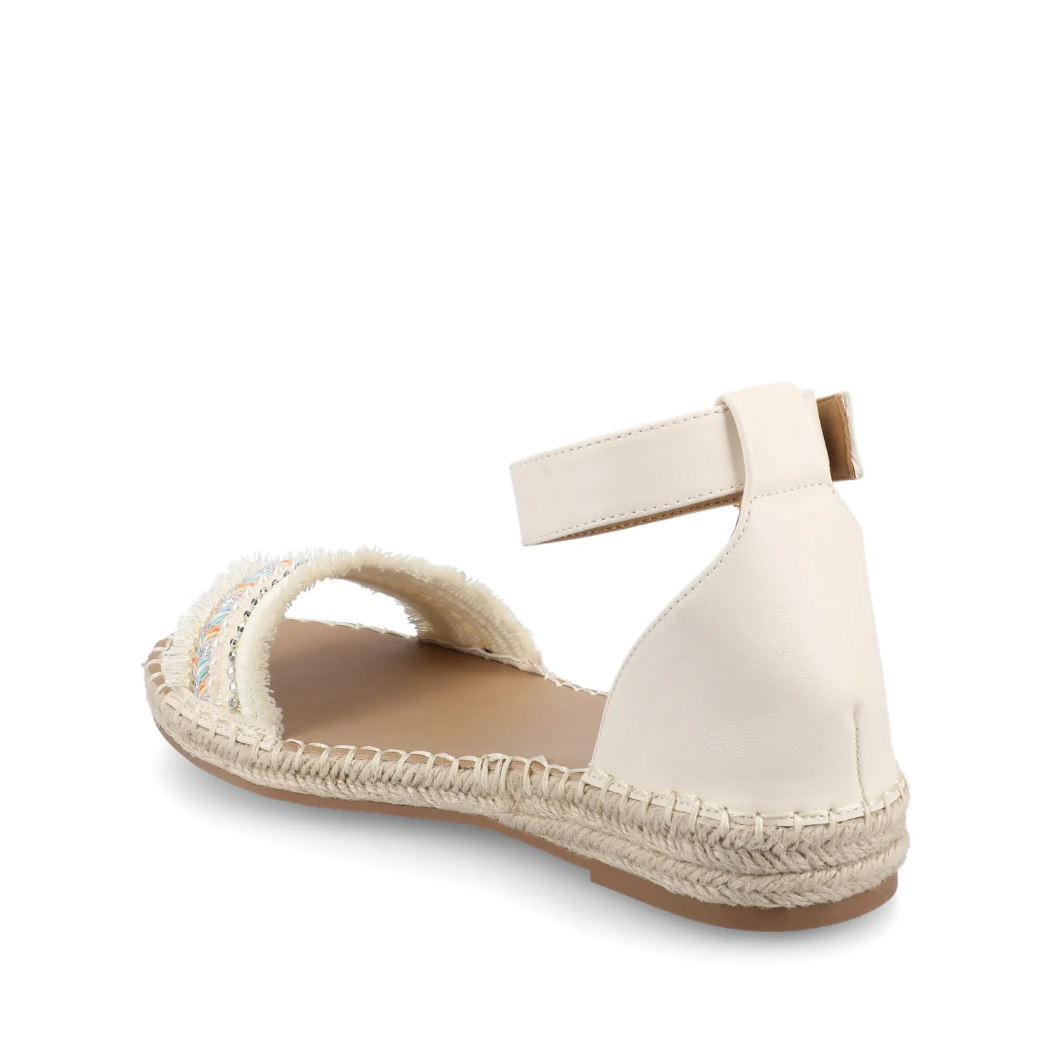 TRISTEEN ESPADRILLE SANDALS IN FABRIC - Bone/Beading - Image 3