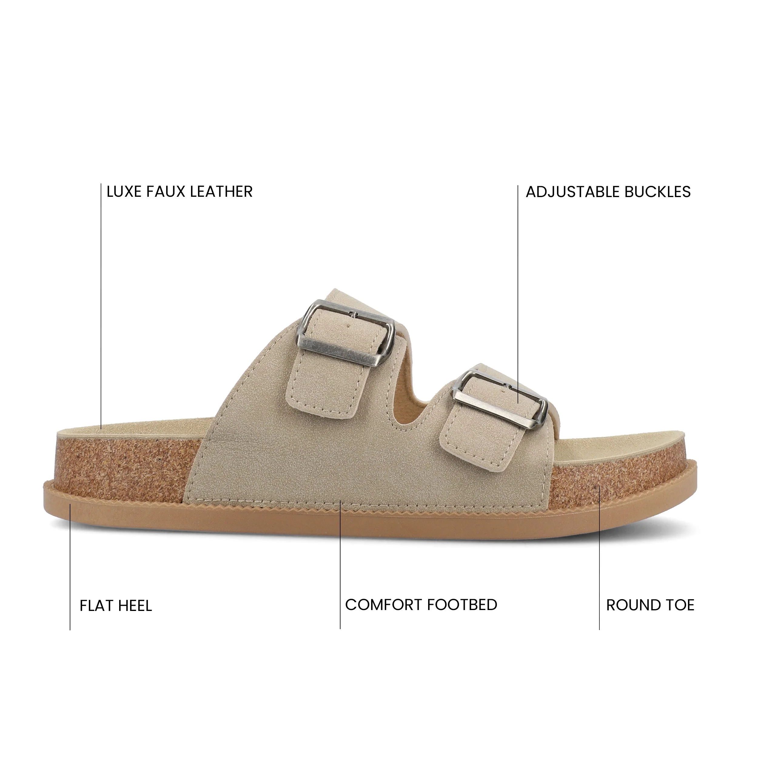 TULA SLIDE SANDAL - Taupe - Image 6
