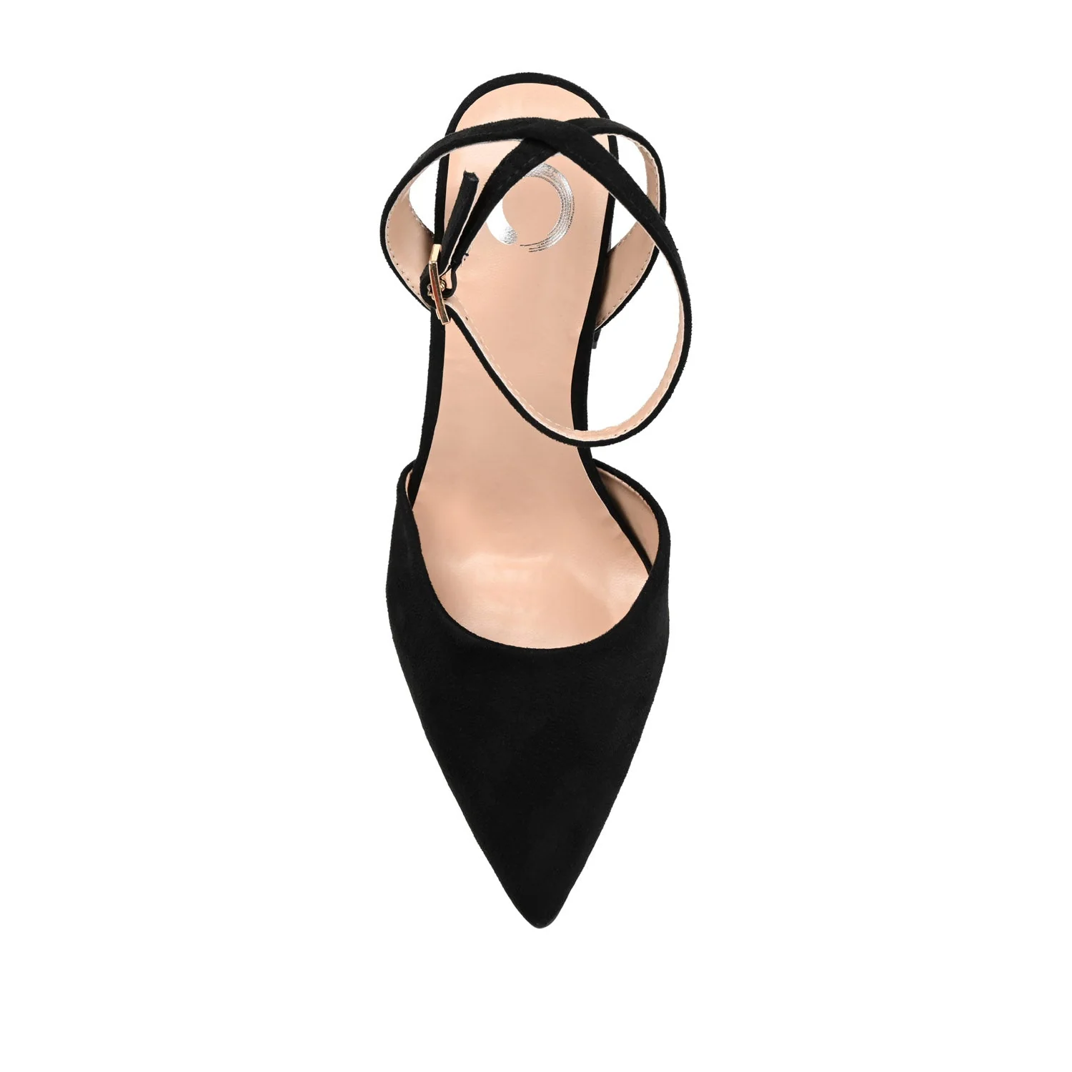 TYYRA BLOCK HEELS IN FAUX SUEDE IN WIDE - Black - Image 6