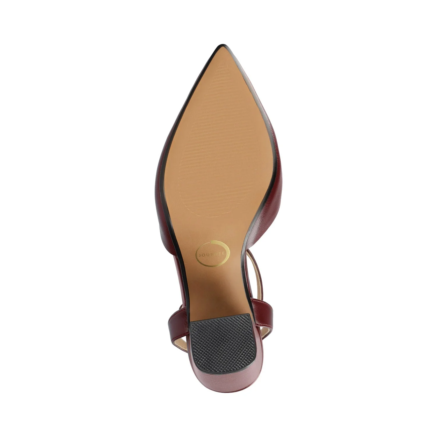 TYYRA BLOCK HEELS IN FAUX SUEDE IN WIDE - Oxblood Nubuck - Image 5