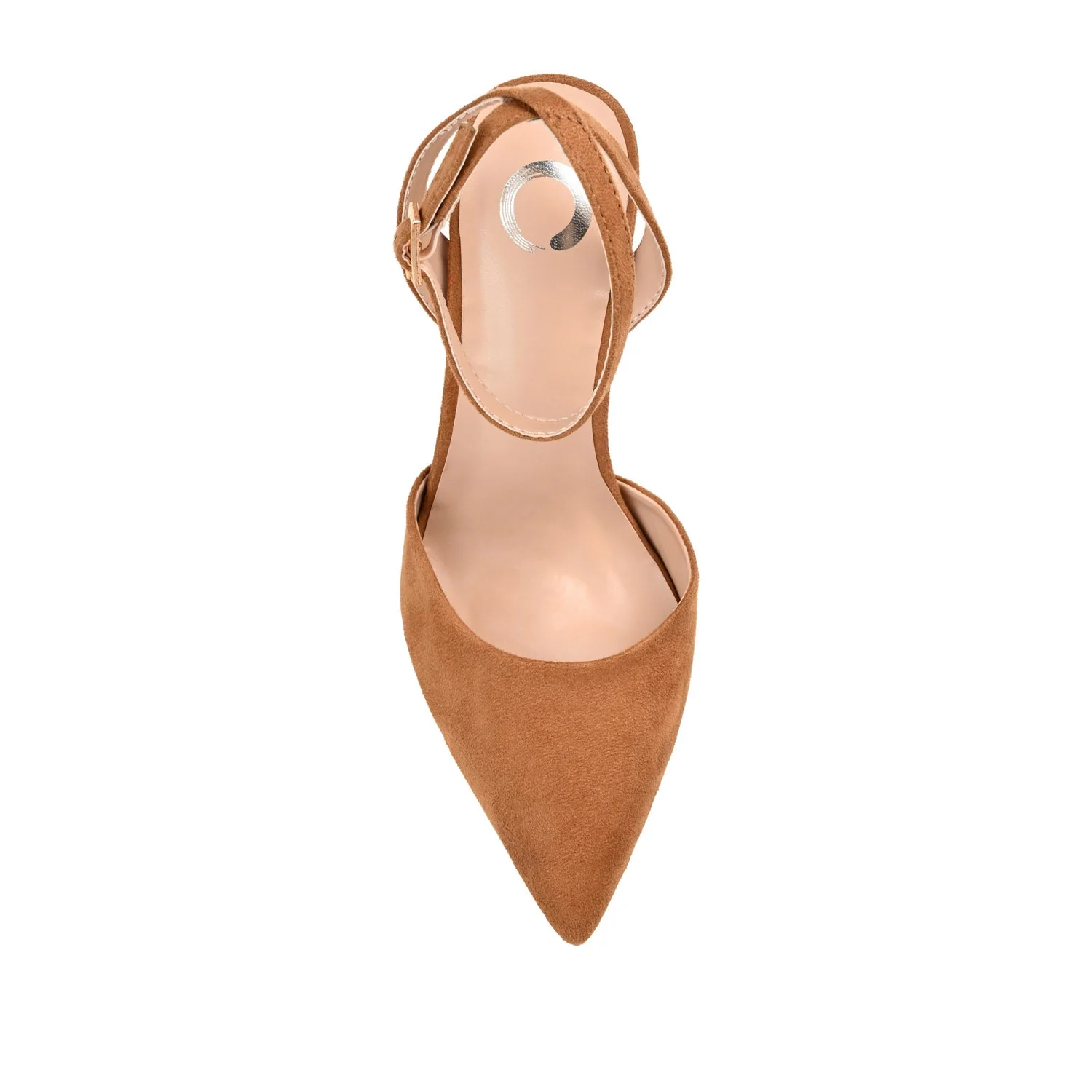 TYYRA BLOCK HEELS IN FAUX SUEDE IN WIDE - Tan - Image 6