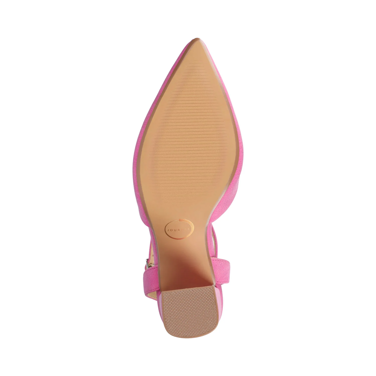 TYYRA BLOCK HEELS IN FAUX SUEDE - Hot Pink - Image 5