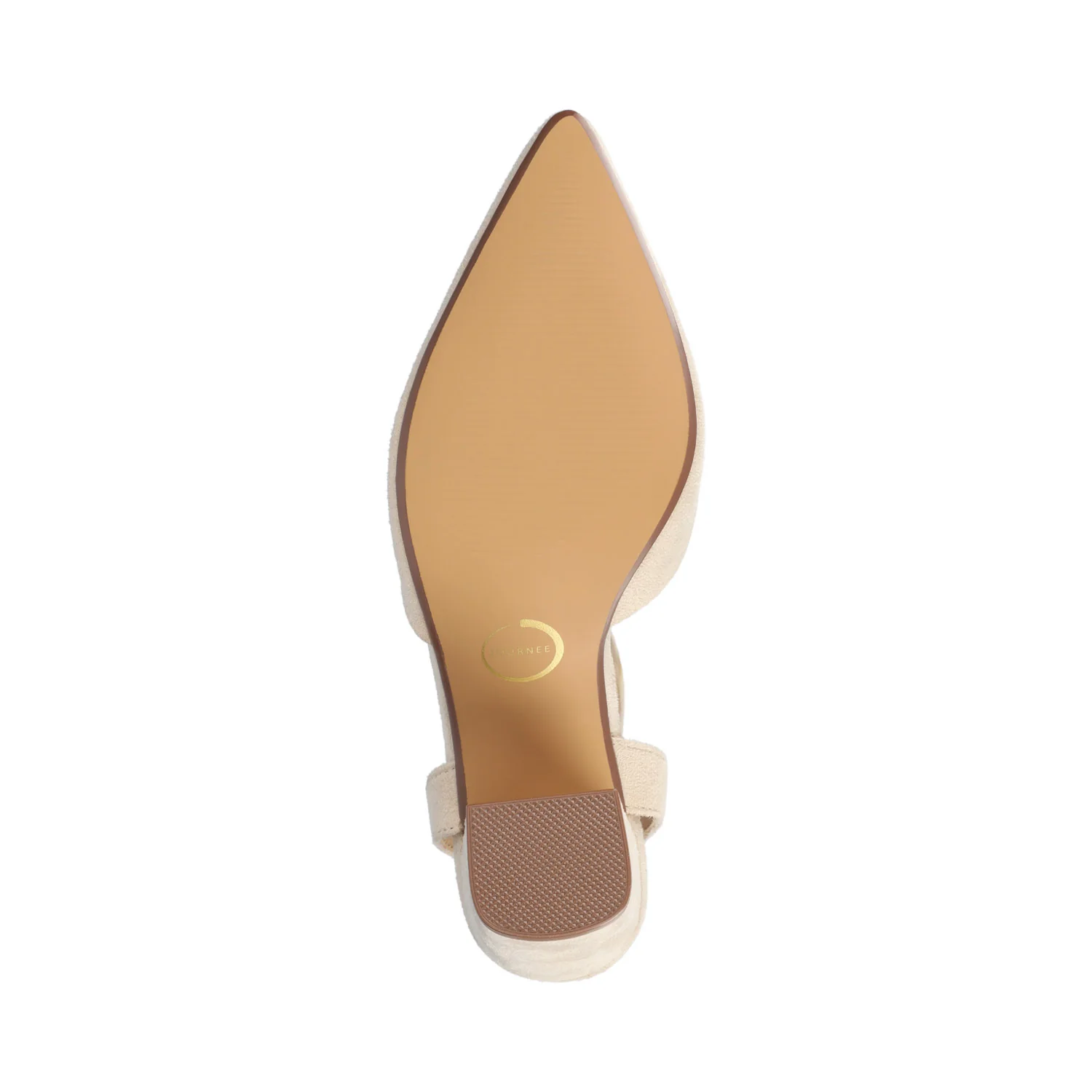TYYRA BLOCK HEELS IN FAUX SUEDE - Nude - Image 5