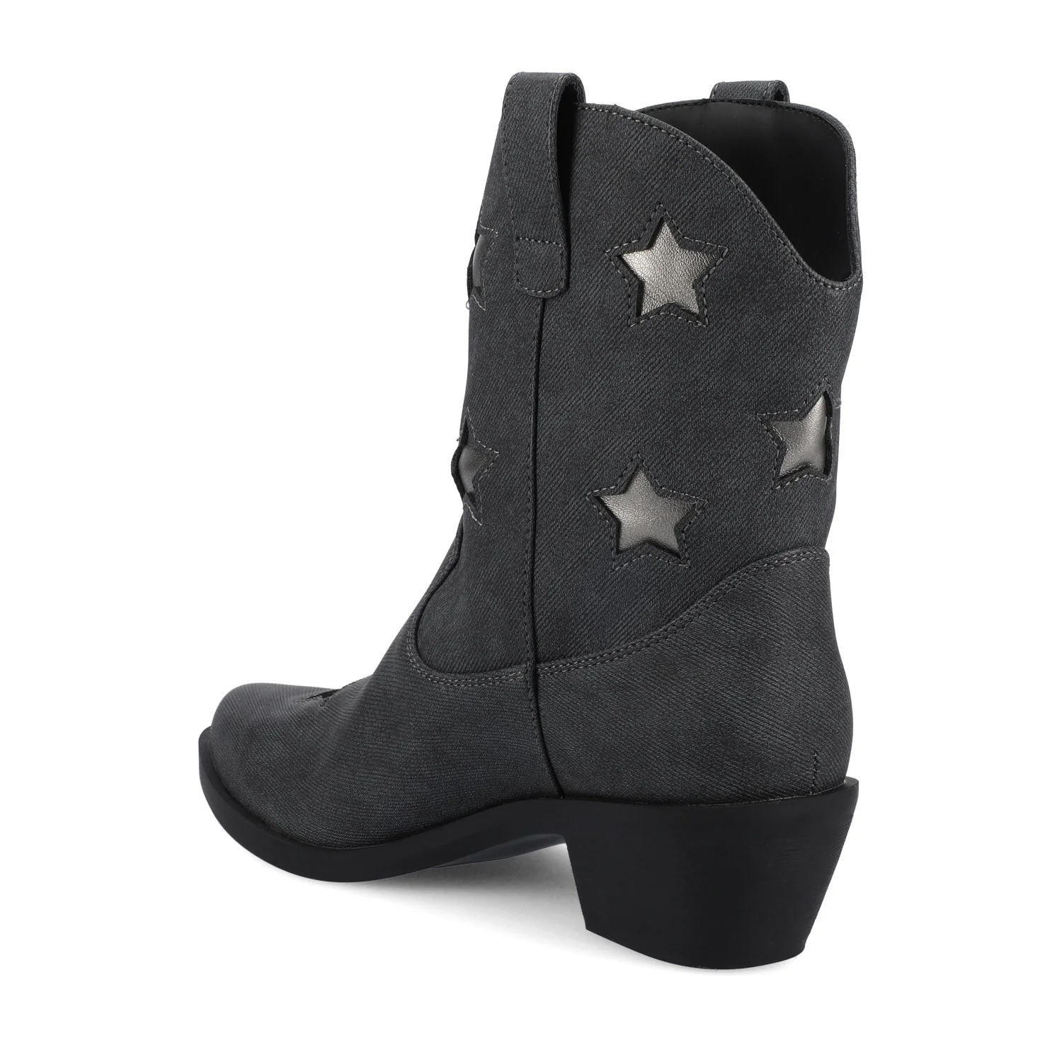 UNDERWOOD WESTERN STAR BOOTIES IN WIDE - Charcoal - Image 6