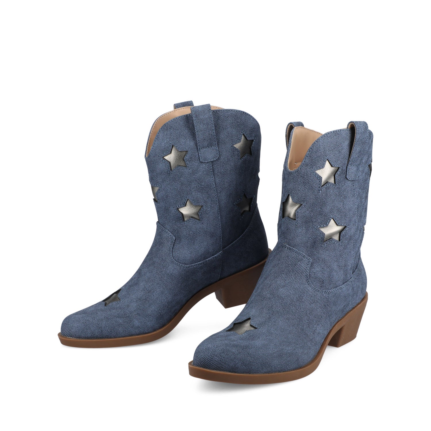 UNDERWOOD WESTERN STAR BOOTIES IN WIDE - Denim - Image 2