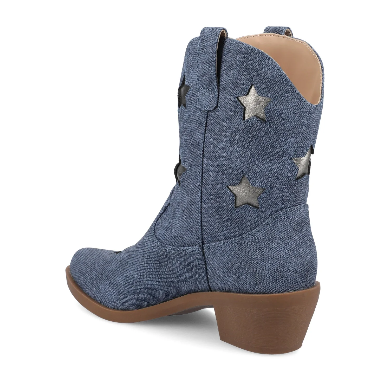 UNDERWOOD WESTERN STAR BOOTIES IN WIDE - Denim - Image 4