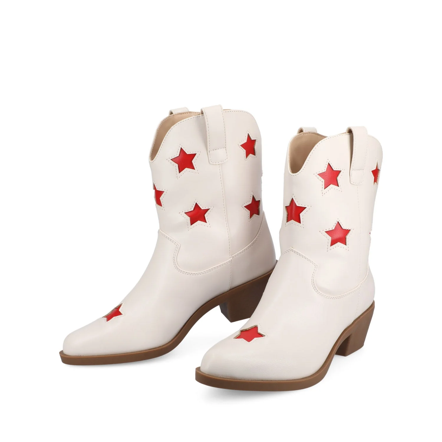 UNDERWOOD WESTERN STAR BOOTIES IN WIDE - White - Image 2