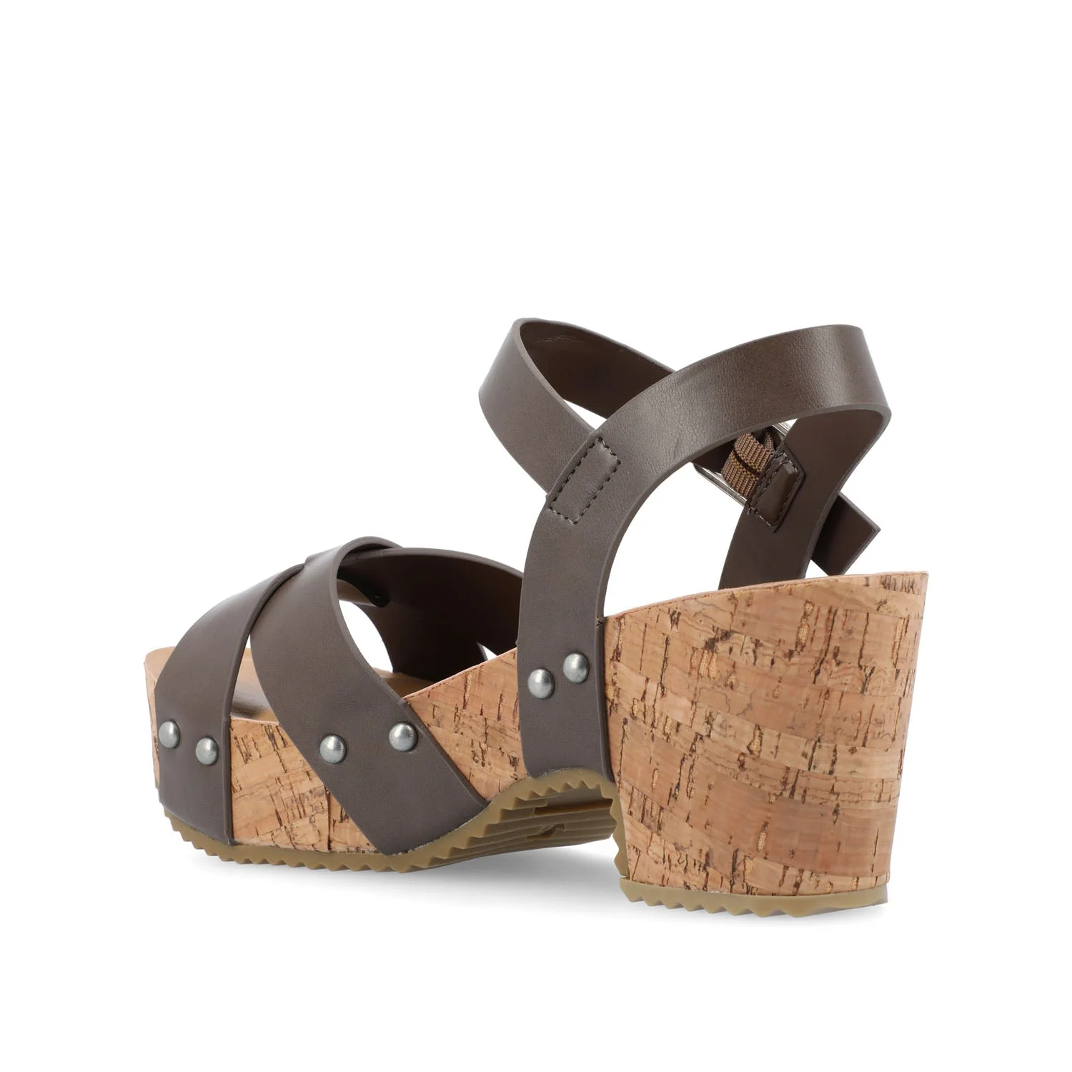 VALENTINA HEELED SANDALS IN VEGAN LEATHER - Brown - Image 4