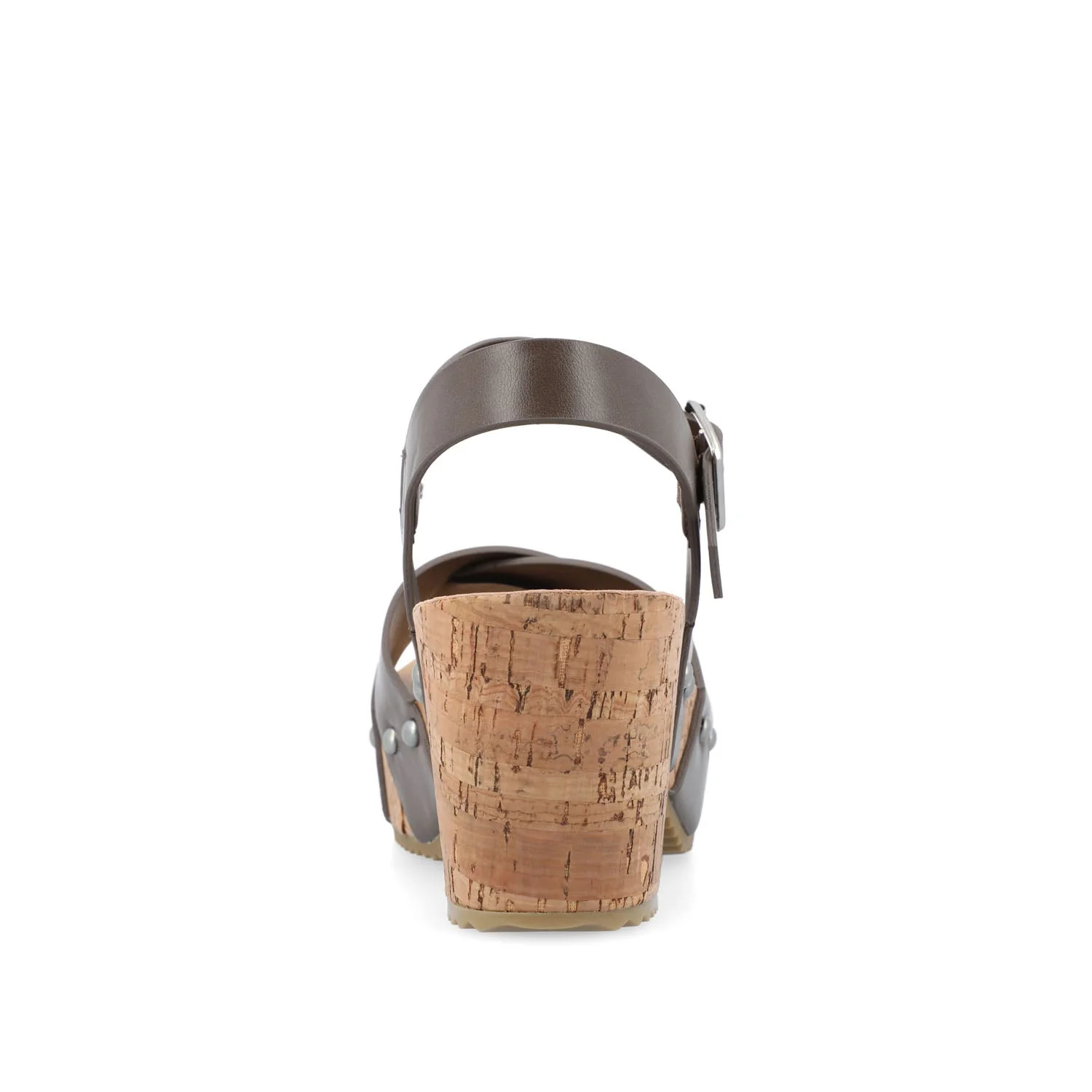 VALENTINA HEELED SANDALS IN VEGAN LEATHER - Brown - Image 7