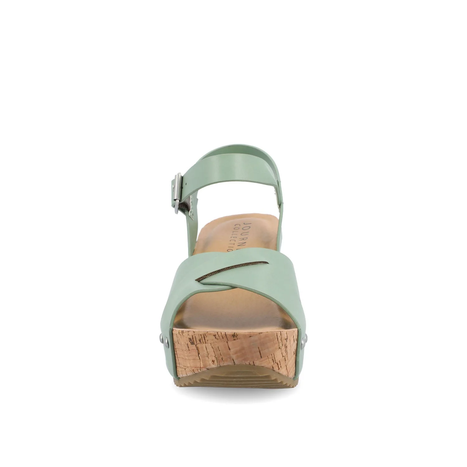 VALENTINA HEELED SANDALS IN VEGAN LEATHER - Green - Image 5