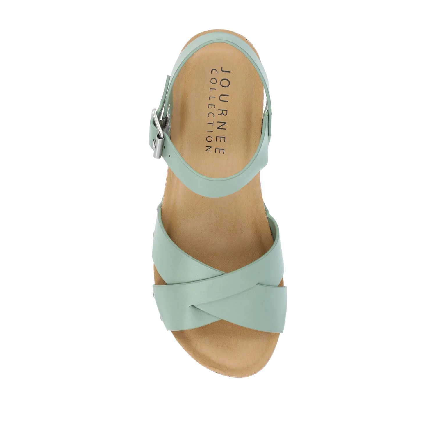 VALENTINA HEELED SANDALS IN VEGAN LEATHER - Green - Image 6
