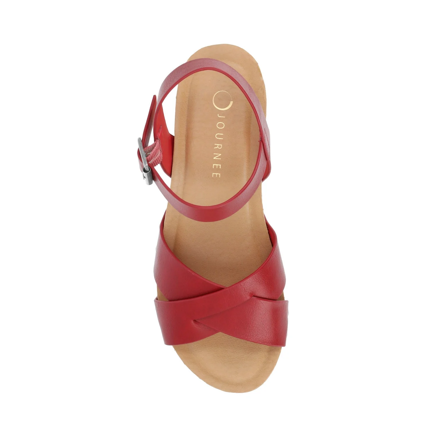VALENTINA HEELED SANDALS IN VEGAN LEATHER - Red - Image 4