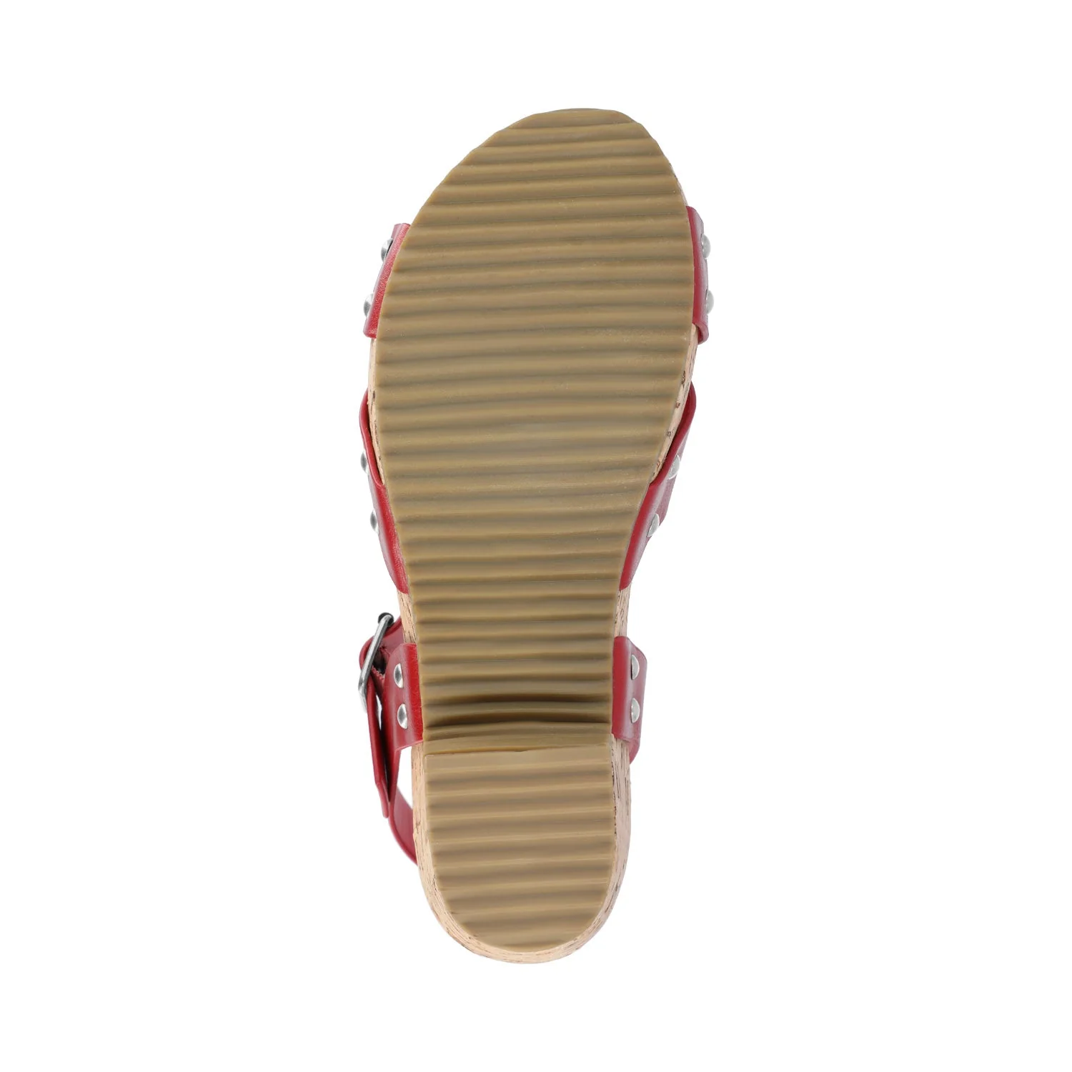 VALENTINA HEELED SANDALS IN VEGAN LEATHER - Red - Image 5