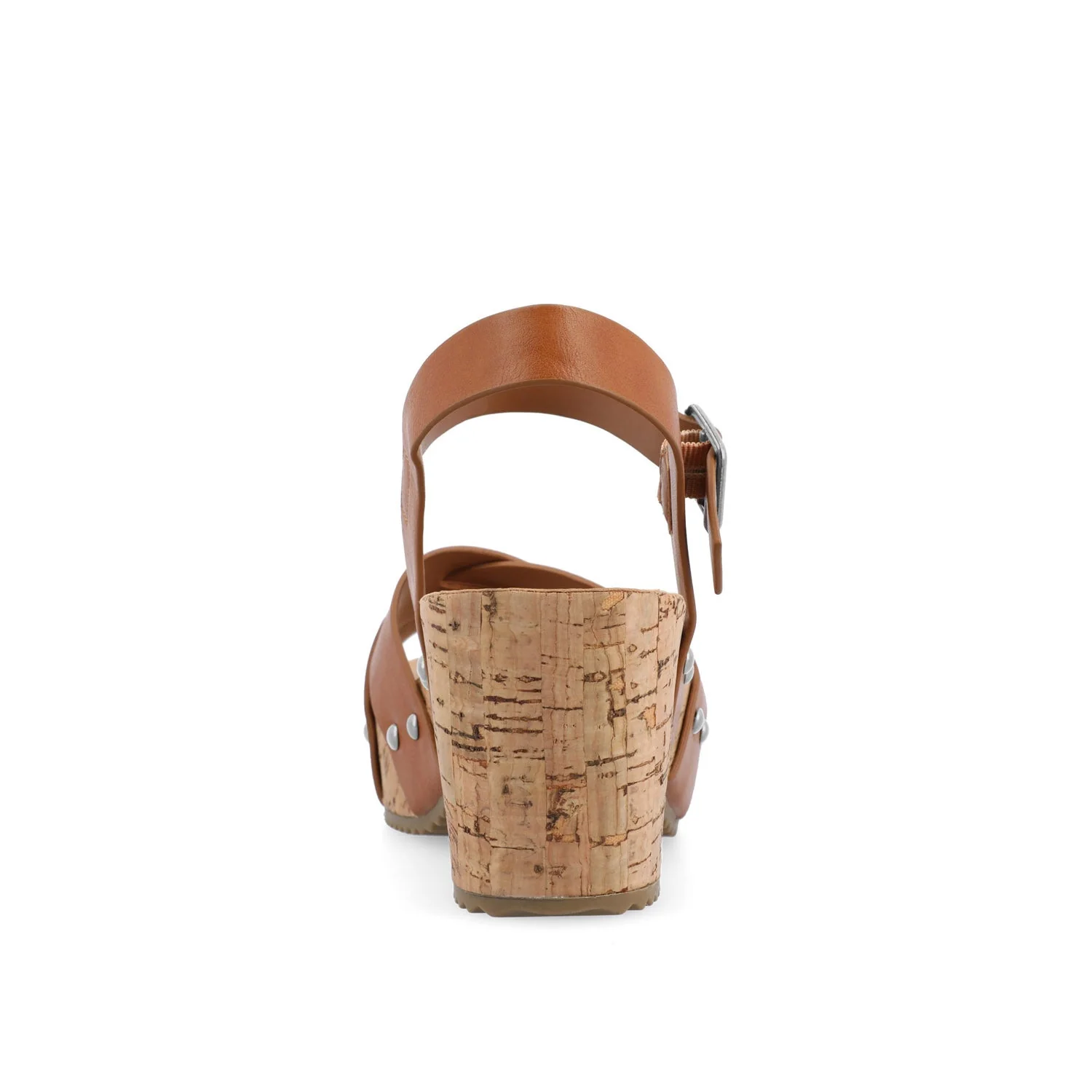 VALENTINA HEELED SANDALS IN VEGAN LEATHER - Tan - Image 6