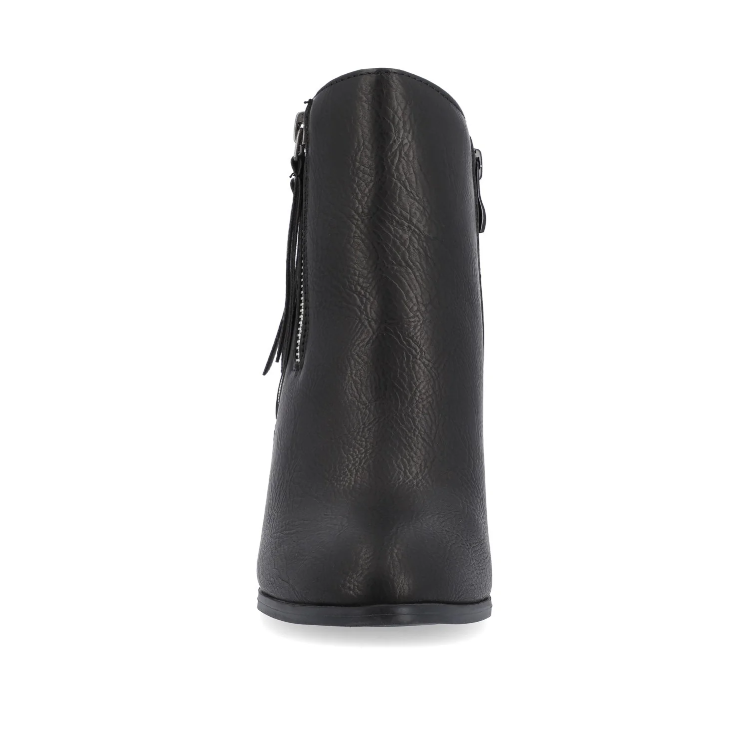 VALLY ZIP-UP WESTERN BOOTIES IN WIDE - Black - Image 5