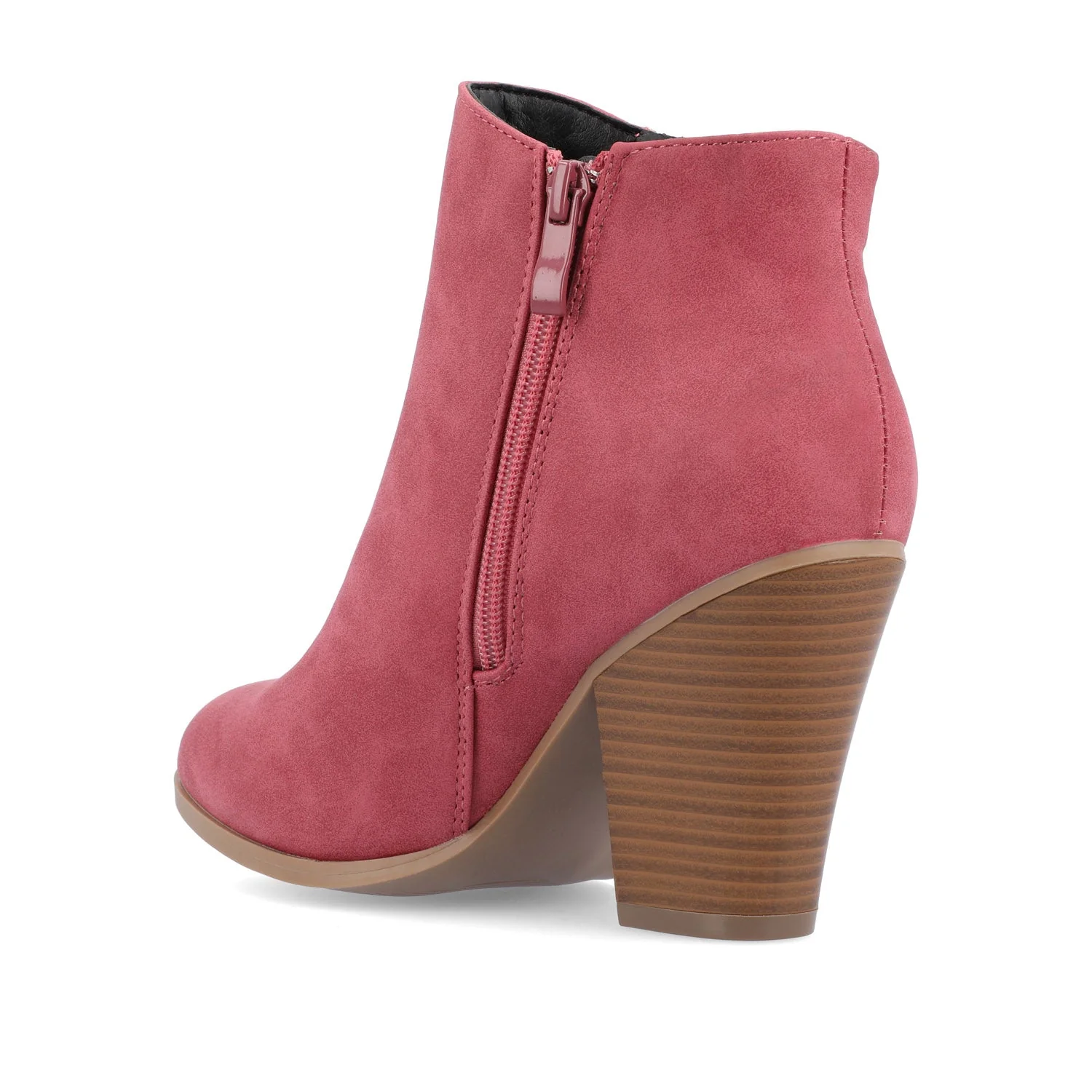 VALLY ZIP-UP WESTERN BOOTIES IN WIDE - Wine - Image 5