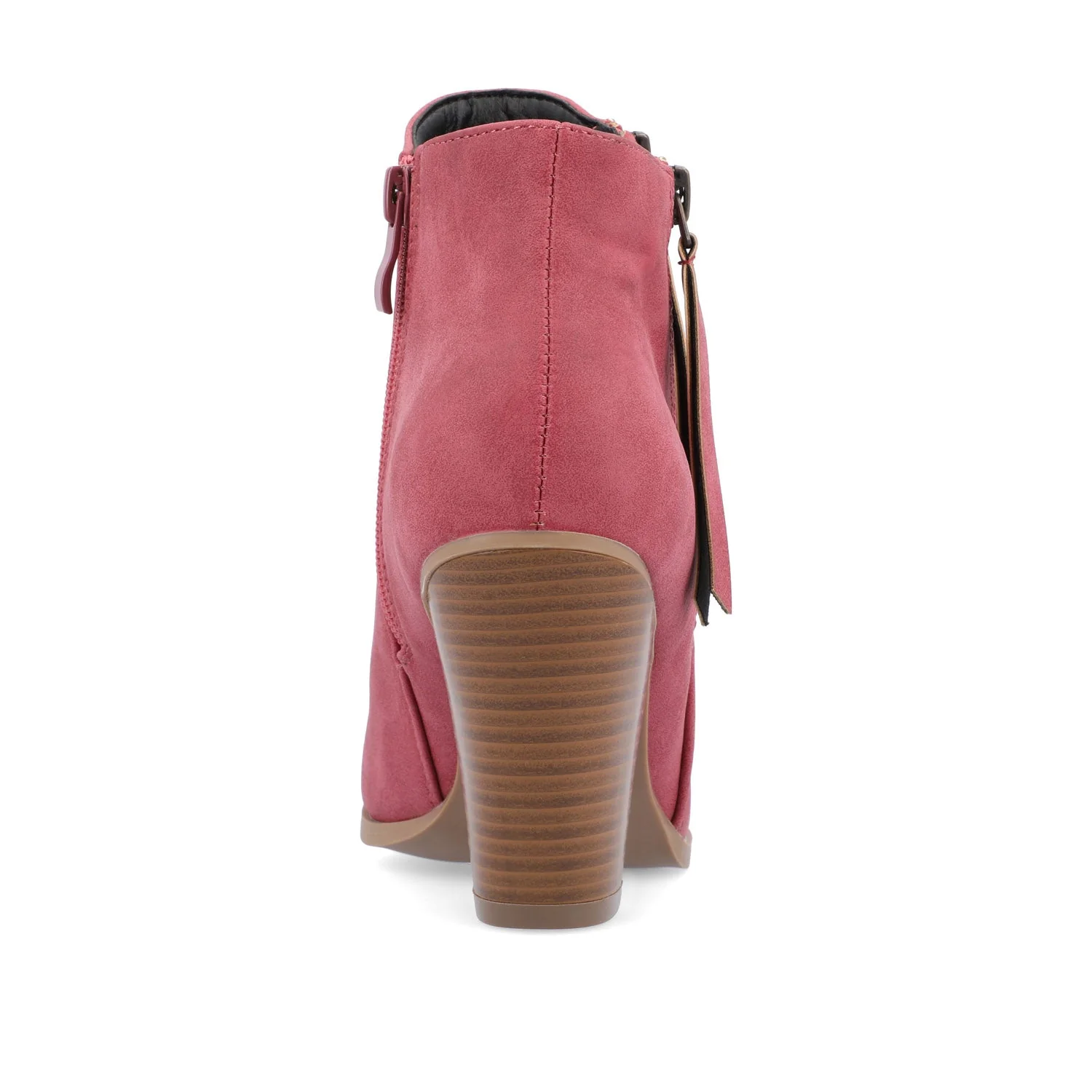 VALLY ZIP-UP WESTERN BOOTIES IN WIDE - Wine - Image 8