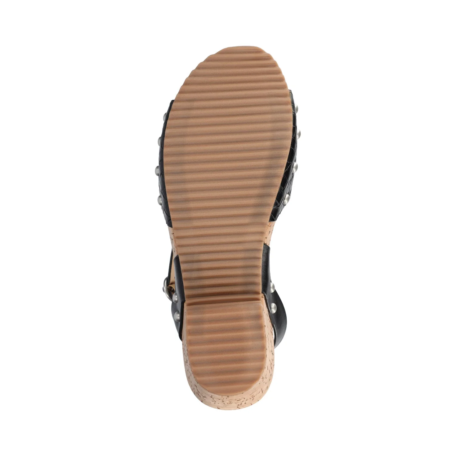 VANESSA PLATFORM CLOG SANDALS - Black Woven - Image 5