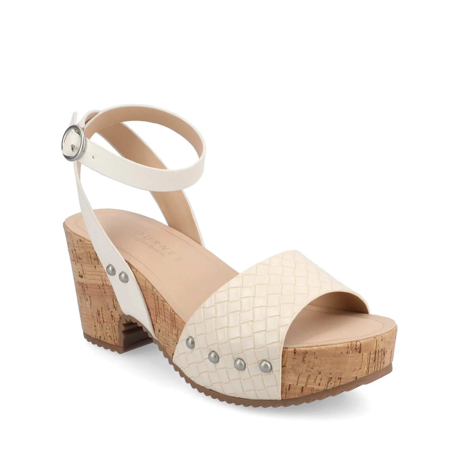 VANESSA PLATFORM CLOG SANDALS - Bone Woven - Image 2