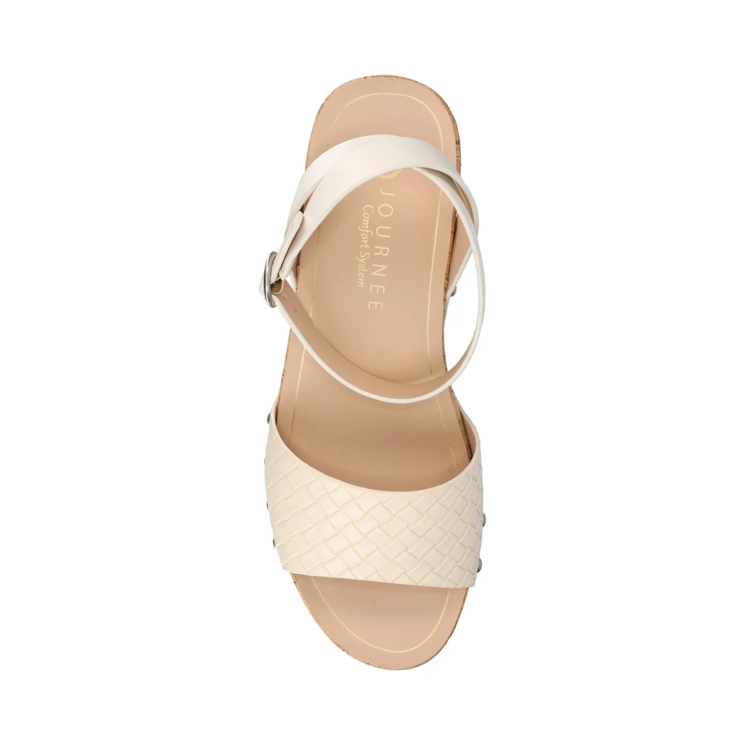 VANESSA PLATFORM CLOG SANDALS - Bone Woven - Image 4
