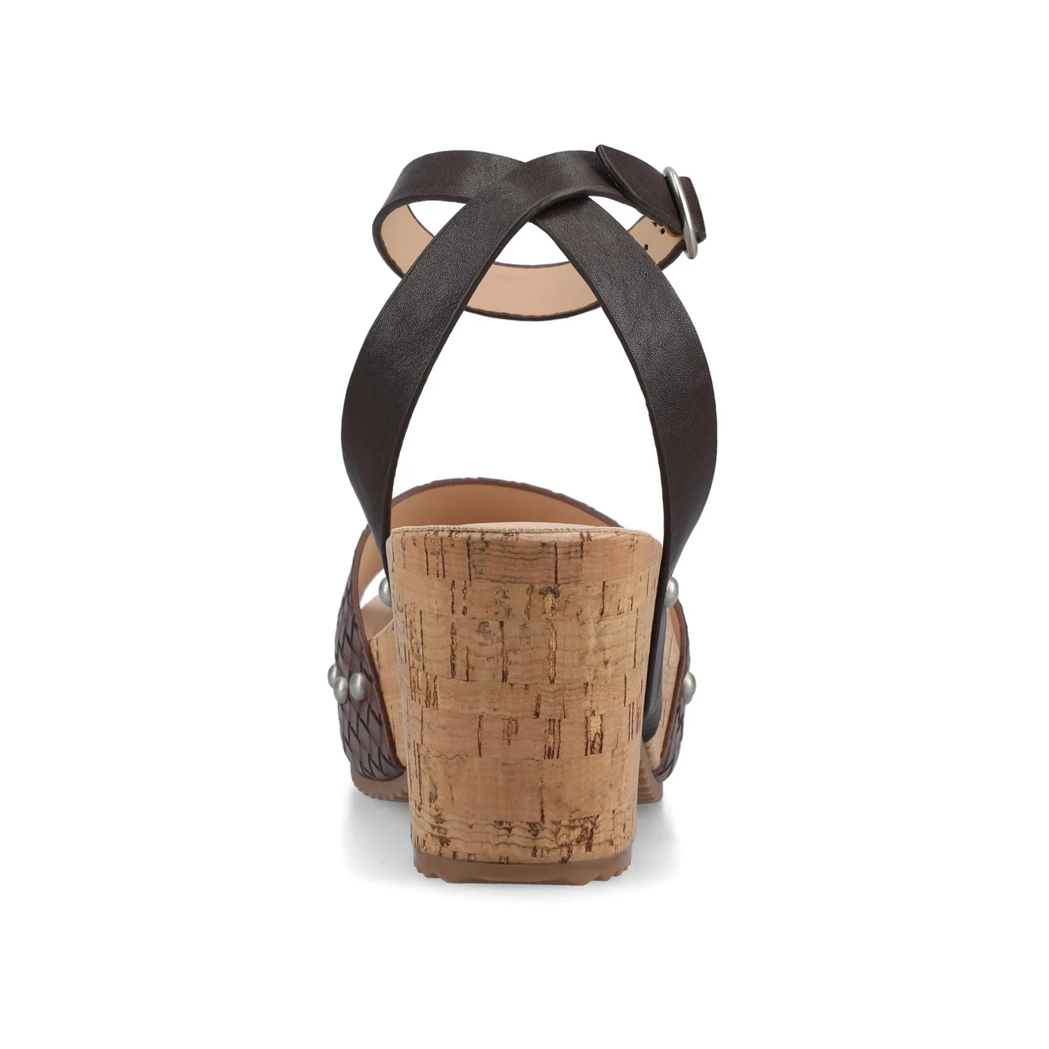 VANESSA PLATFORM CLOG SANDALS - Chocolate Woven - Image 6