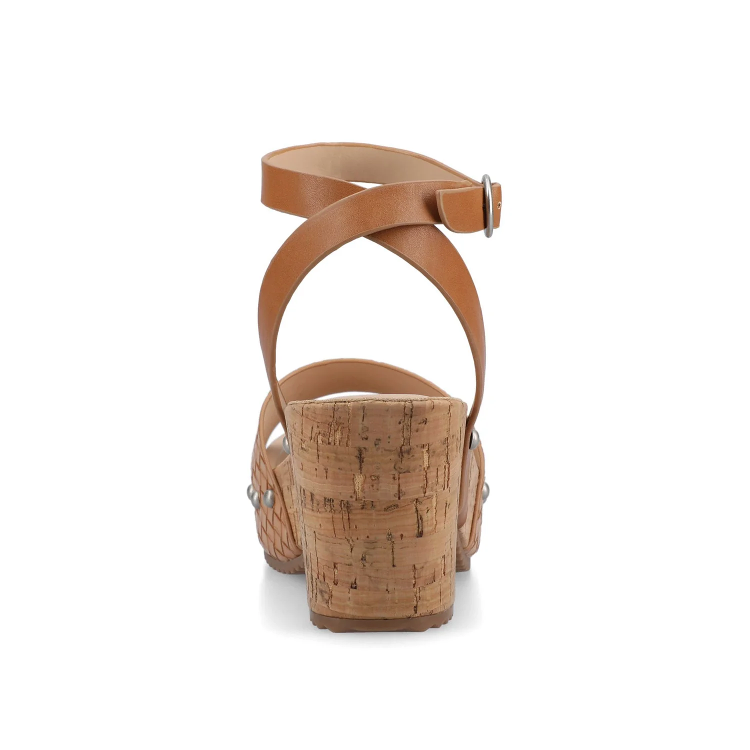 VANESSA PLATFORM CLOG SANDALS - Tan Woven - Image 6