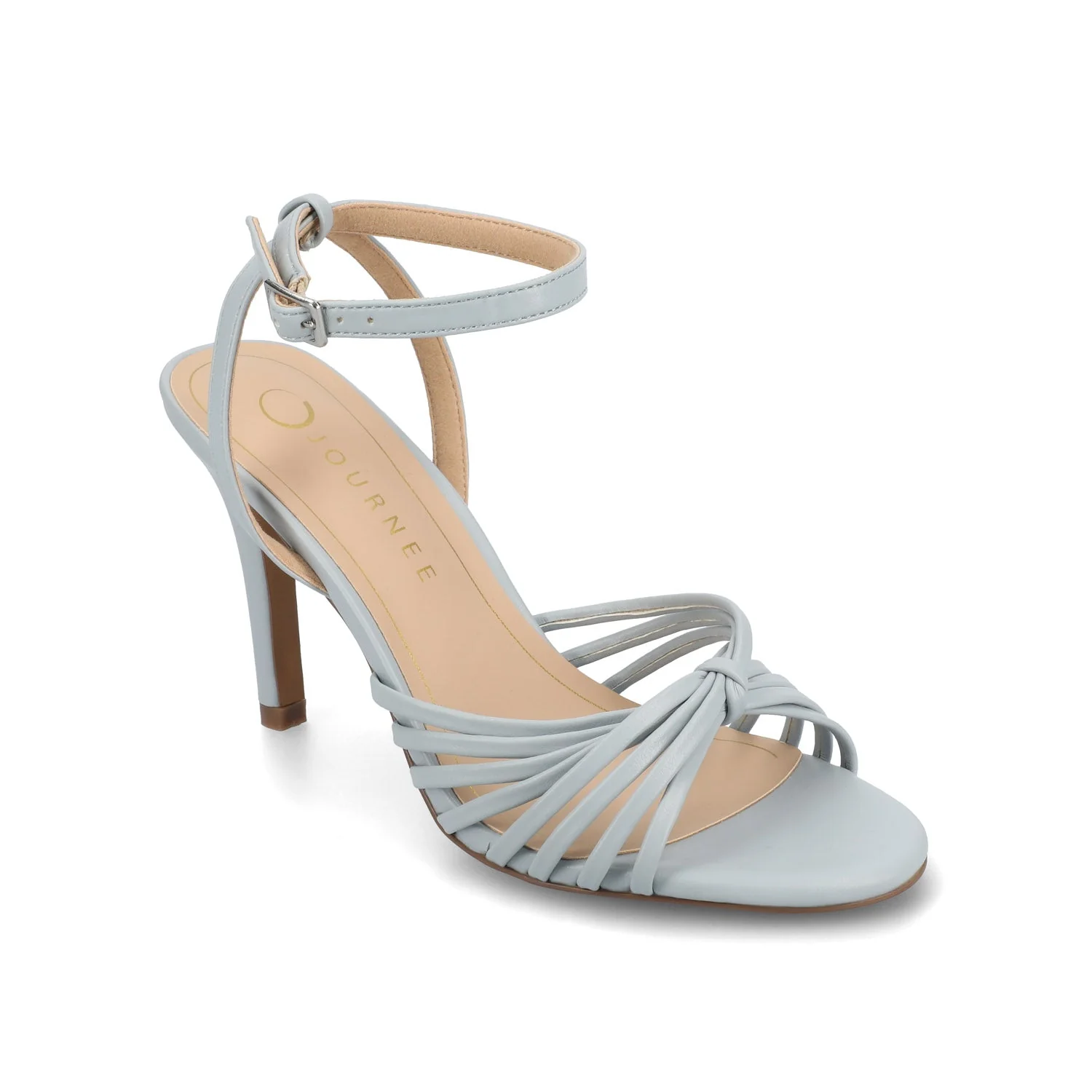 VANITA STILETTO HEELS IN VEGAN LEATHER - Blue - Image 2