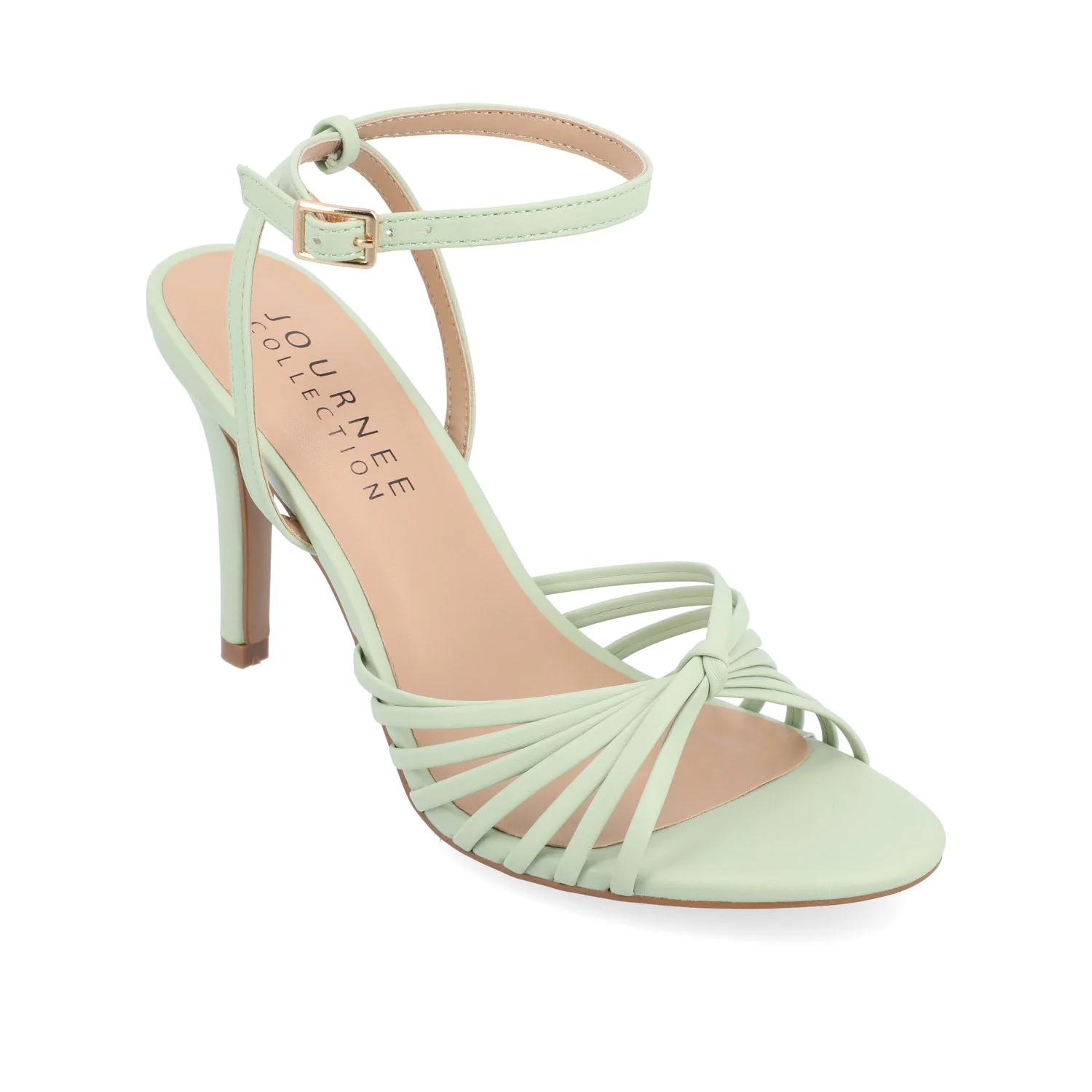 VANITA STILETTO HEELS IN VEGAN LEATHER - Sage - Image 2