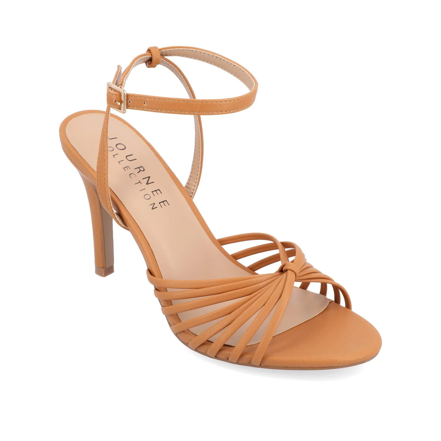 VANITA STILETTO HEELS IN VEGAN LEATHER - Tan - Image 2