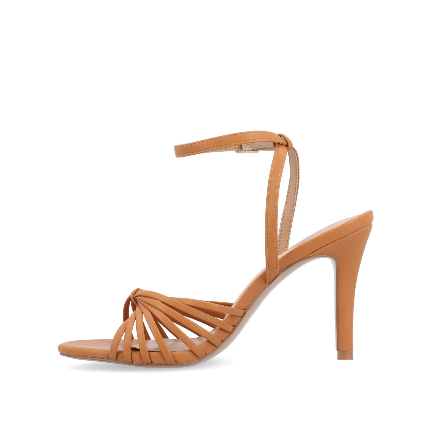 VANITA STILETTO HEELS IN VEGAN LEATHER - Tan - Image 3