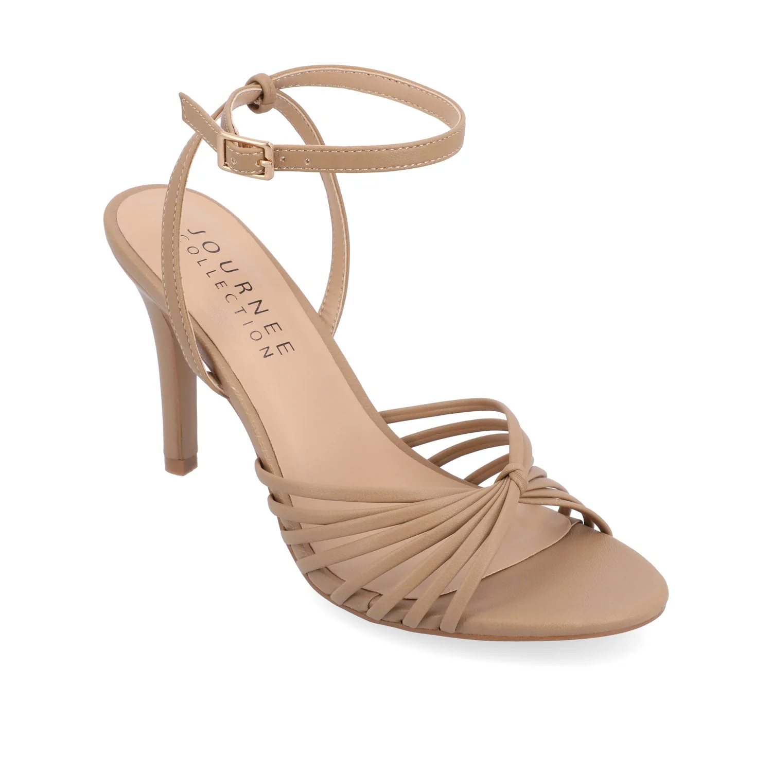 VANITA STILETTO HEELS IN VEGAN LEATHER - Taupe - Image 2