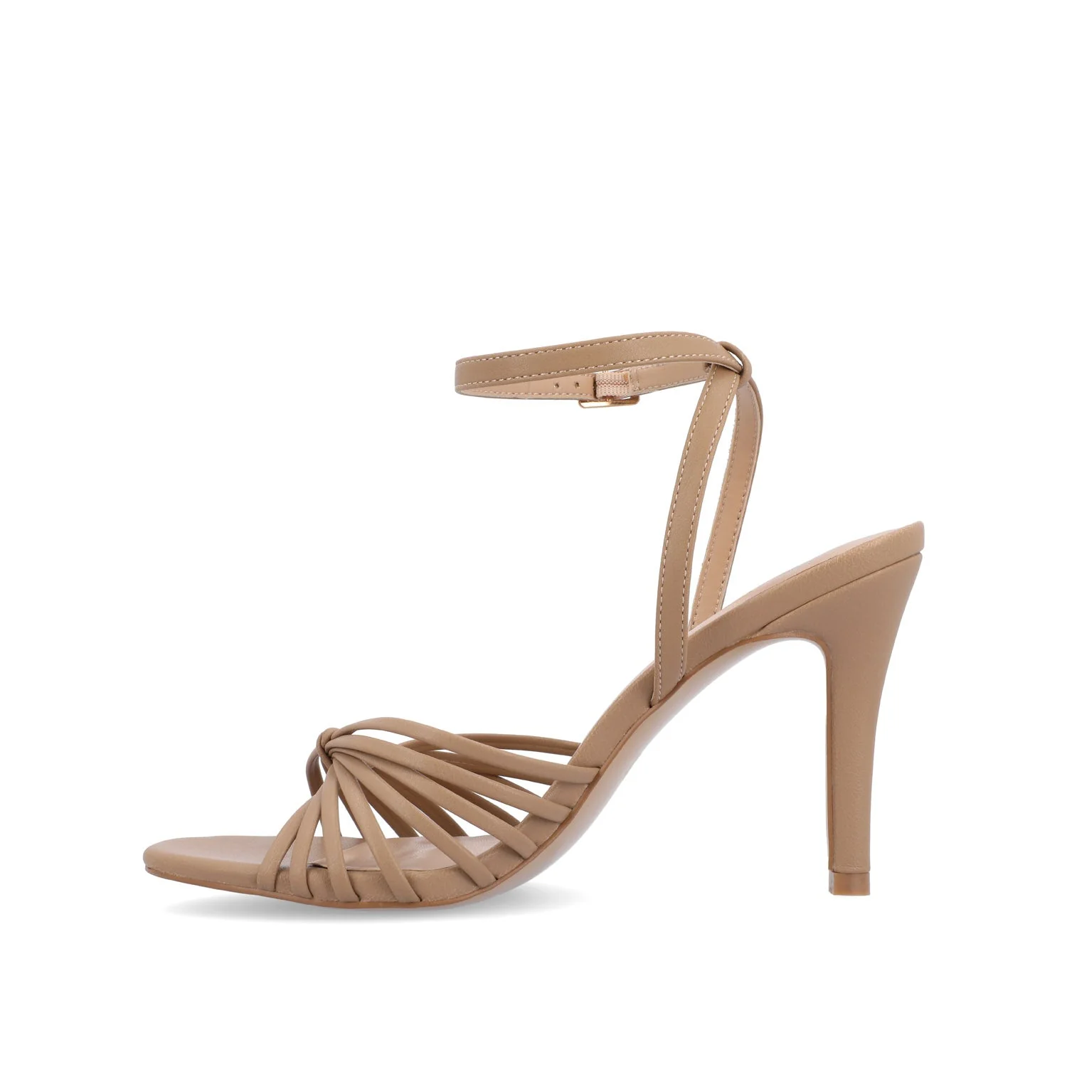 VANITA STILETTO HEELS IN VEGAN LEATHER - Taupe - Image 3
