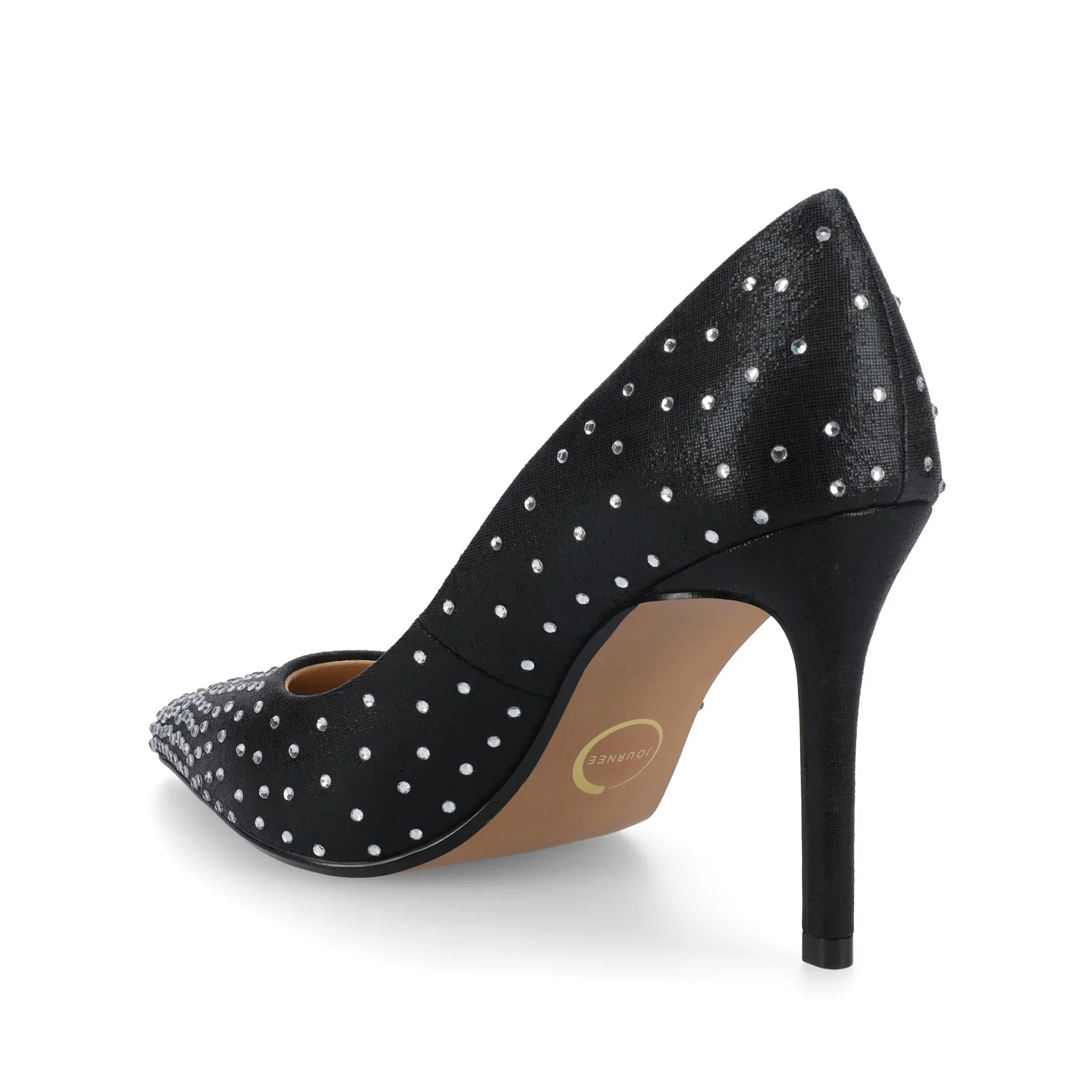 VENUS STATEMENT STILETTO DRESS PUMP HEELS - Black - Image 3