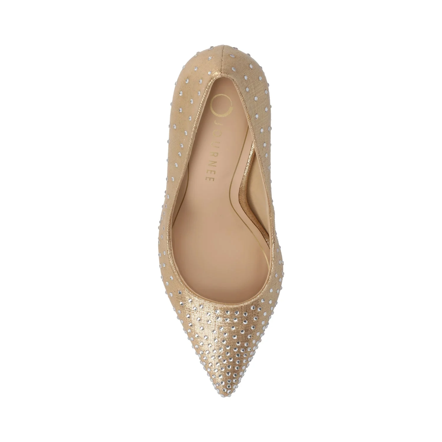 VENUS STATEMENT STILETTO DRESS PUMP HEELS - Gold - Image 4