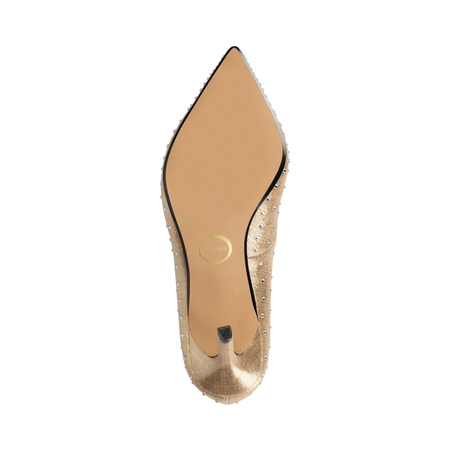 VENUS STATEMENT STILETTO DRESS PUMP HEELS - Gold - Image 5