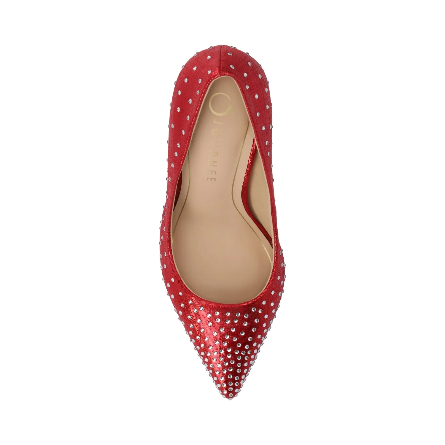 VENUS STATEMENT STILETTO DRESS PUMP HEELS - Red - Image 4