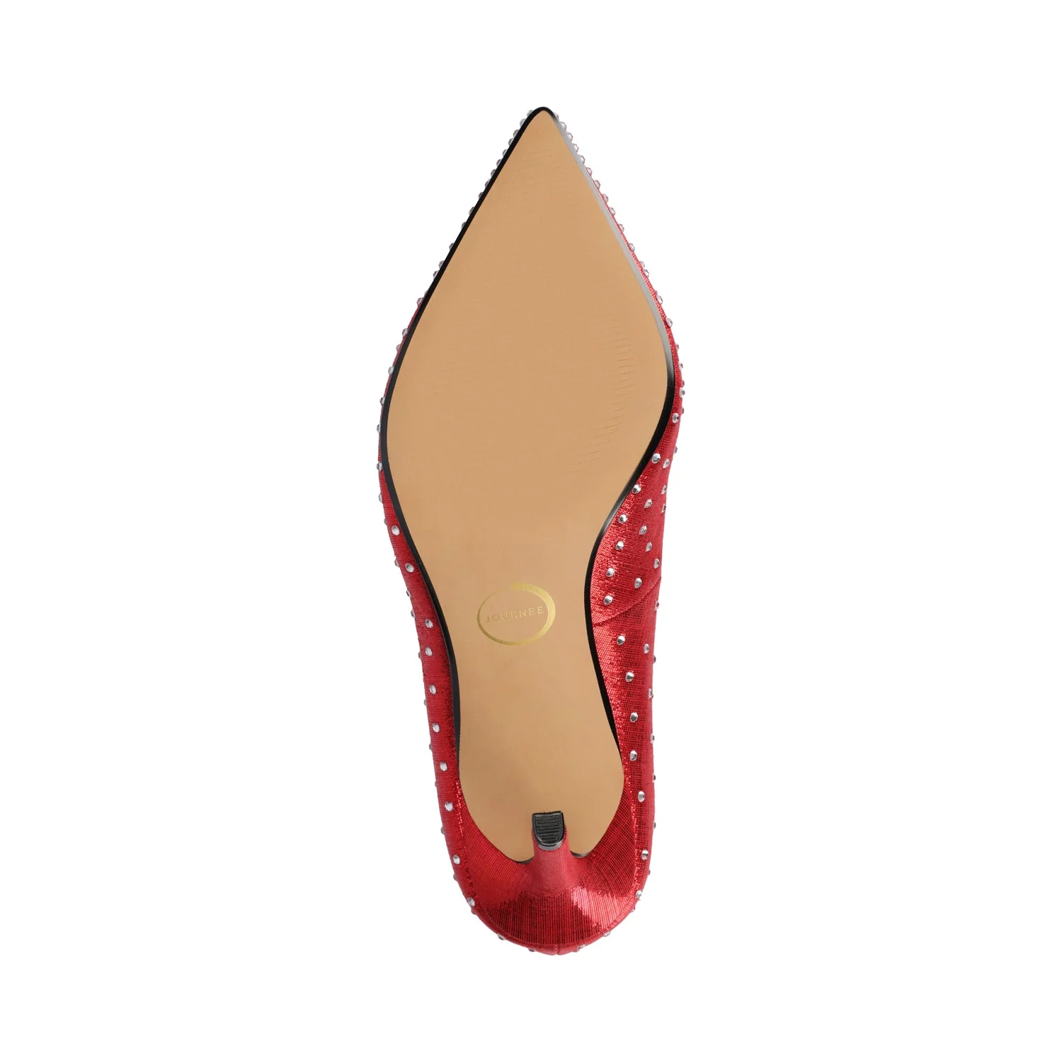 VENUS STATEMENT STILETTO DRESS PUMP HEELS - Red - Image 5