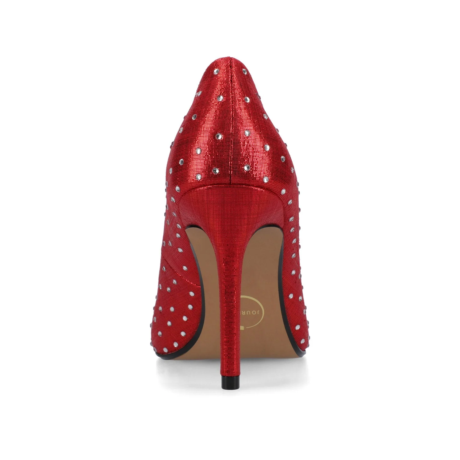 VENUS STATEMENT STILETTO DRESS PUMP HEELS - Red - Image 6