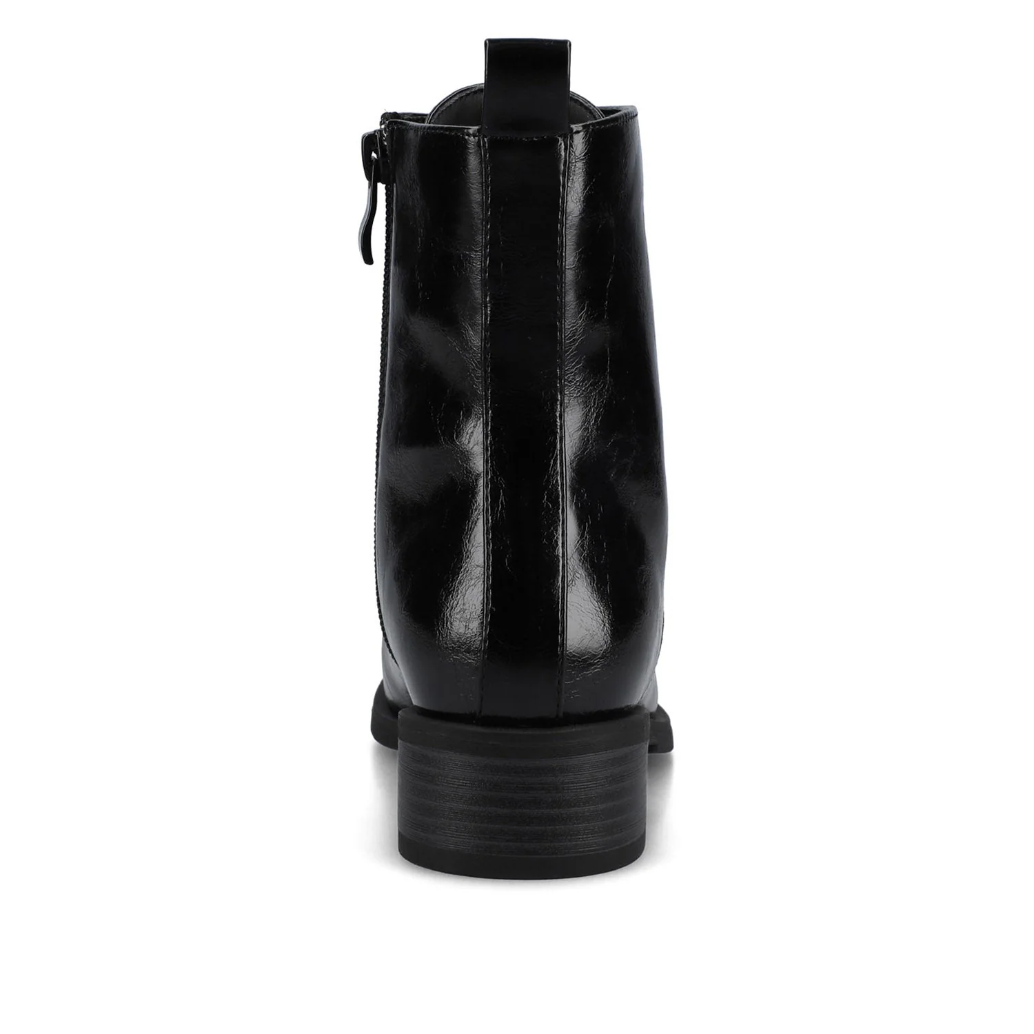 VIENNA COMBAT BOOTIES IN WIDE - Crinkle/Black - Image 6